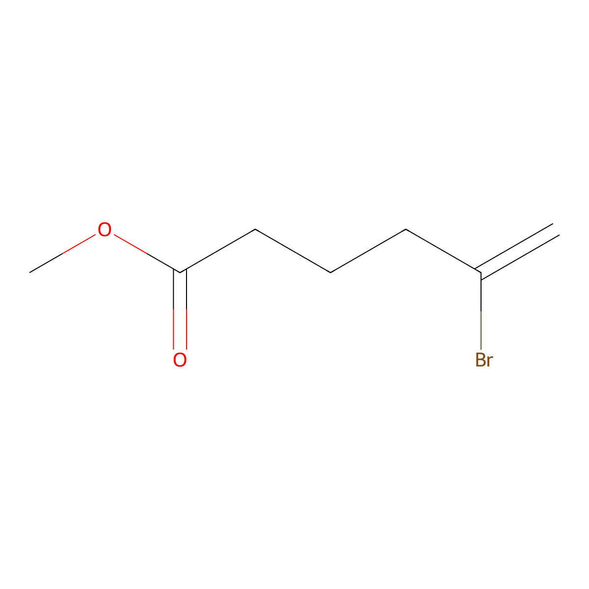 Methyl 5-bromo-5-hexenoate molecular structure, CAS 279214-92-5