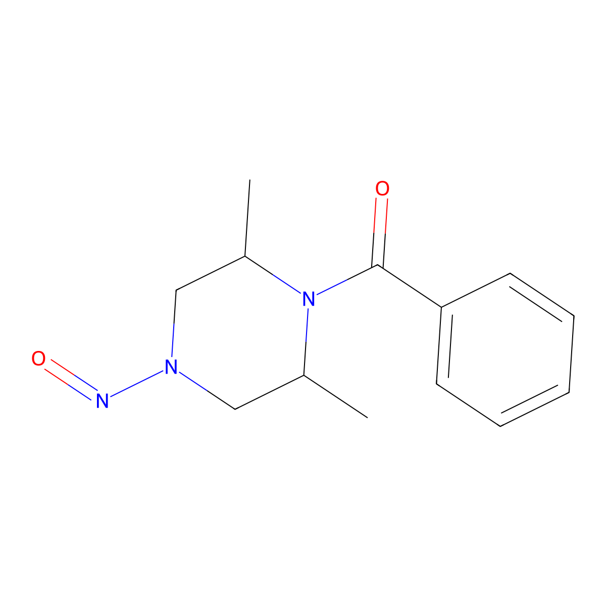 (2R,6S)-1-benzoyl-2,6-dimethyl-4-nitrosopiperazine molecular structure, CAS 2792161-47-6