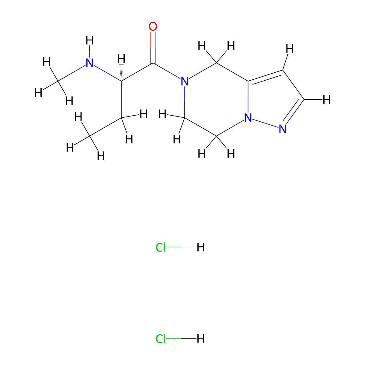 (2R)-2-(methylamino)-1-{4H,5H,6H,7H-pyrazolo[1,5-a]pyrazin-5-yl}butan-1-one dihydrochloride molecular structure, CAS 2792161-61-4