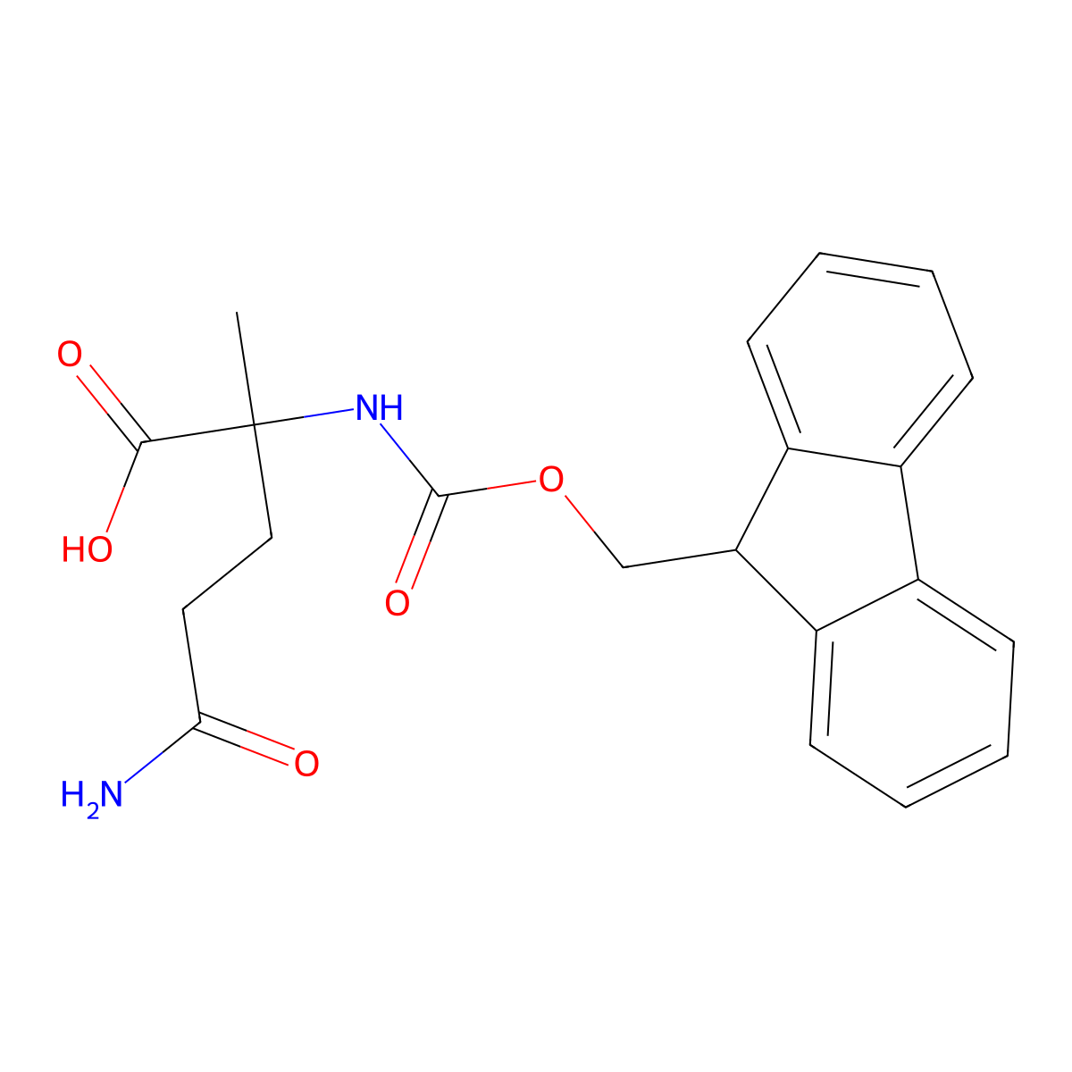 (2R)-4-carbamoyl-2-({[(9H-fluoren-9-yl)methoxy]carbonyl}amino)-2-methylbutanoic acid molecular structure, CAS 2792161-94-3