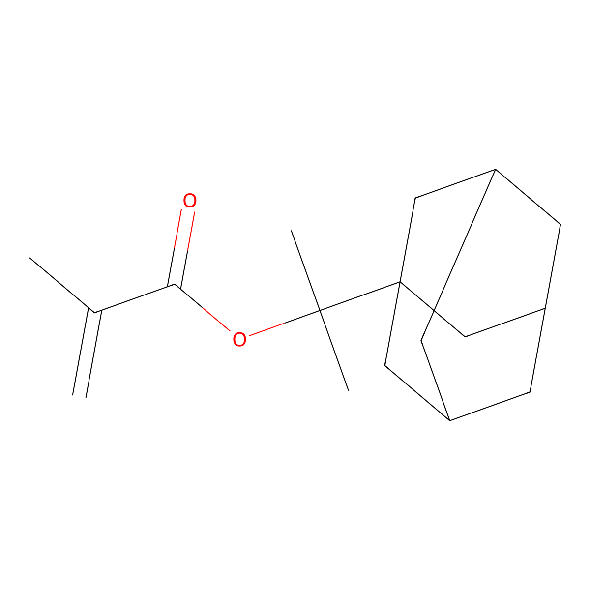 2-(Tricyclo[3.3.1.13,7]decan-1-yl)-2-propanyl Methacrylate molecular structure, CAS 279218-76-7