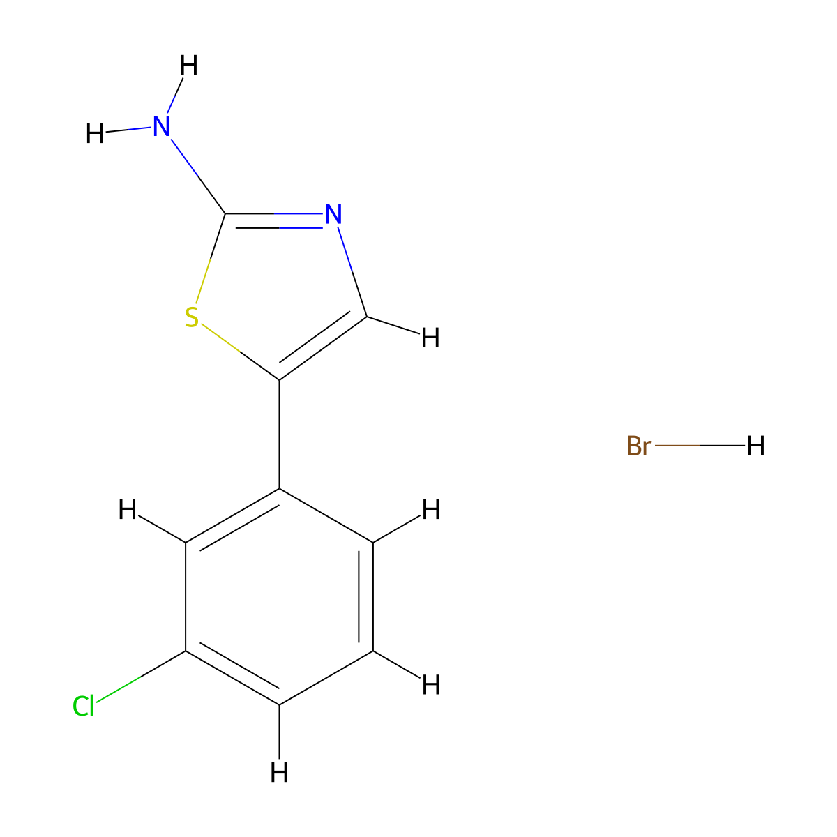 5-(3-Chlorophenyl)-1,3-thiazol-2-amine hydrobromide molecular structure, CAS 2792185-54-5