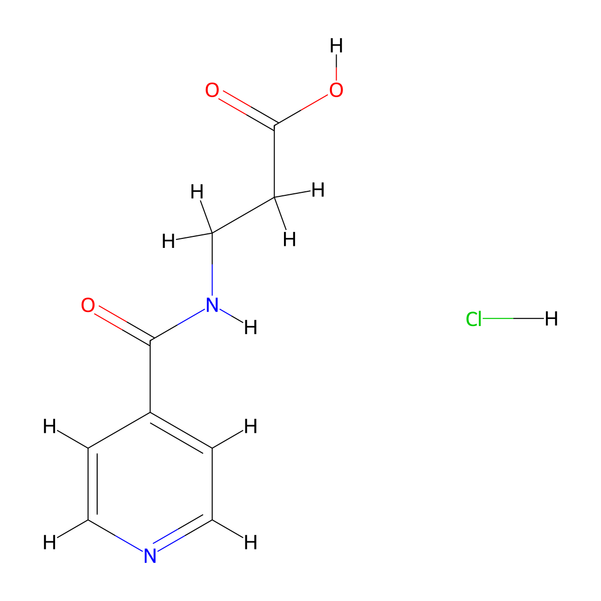 3-[(Pyridin-4-yl)formamido]propanoicacidhydrochloride molecular structure, CAS 2792185-58-9