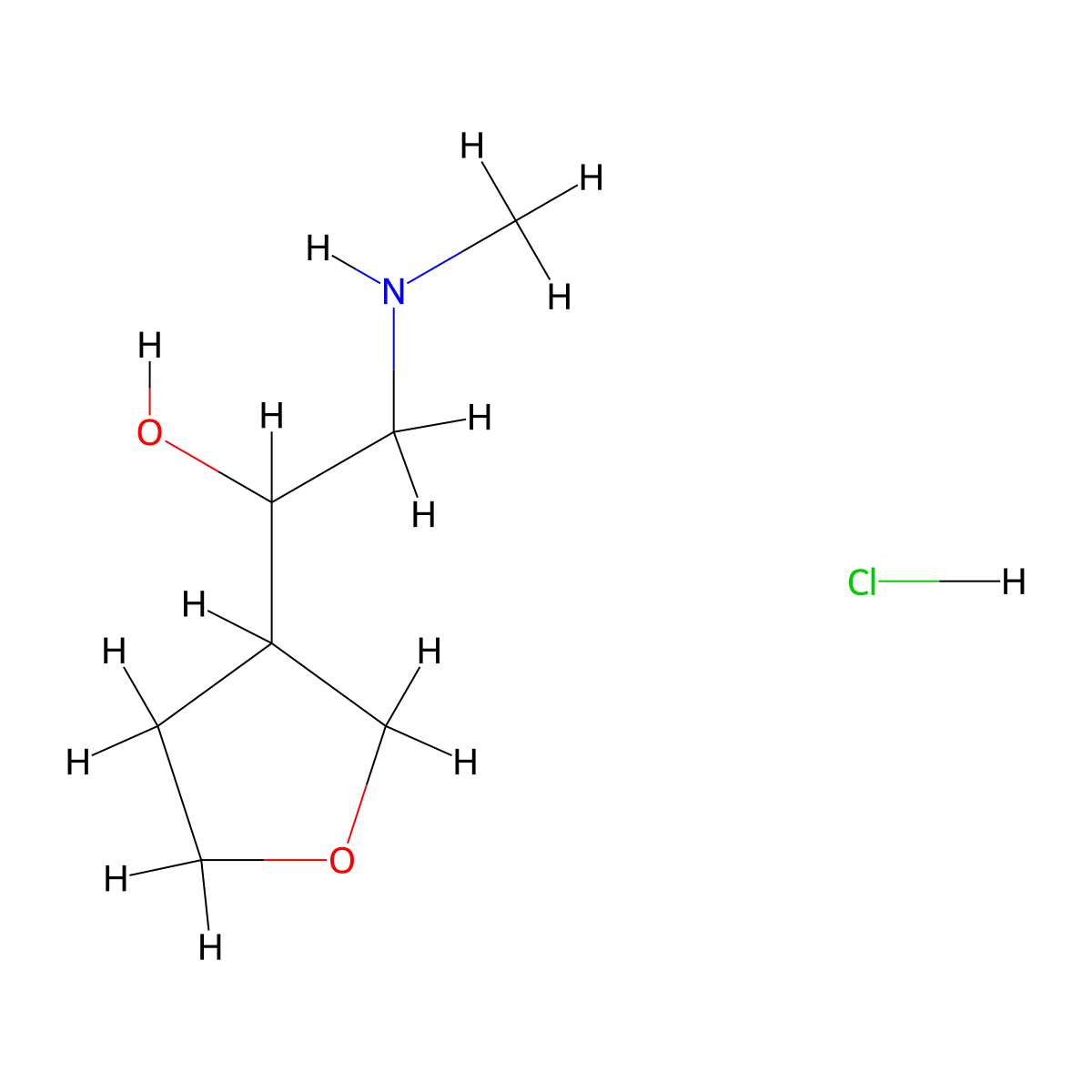 2-(Methylamino)-1-(oxolan-3-yl)ethan-1-olhydrochloride molecular structure, CAS 2792185-59-0