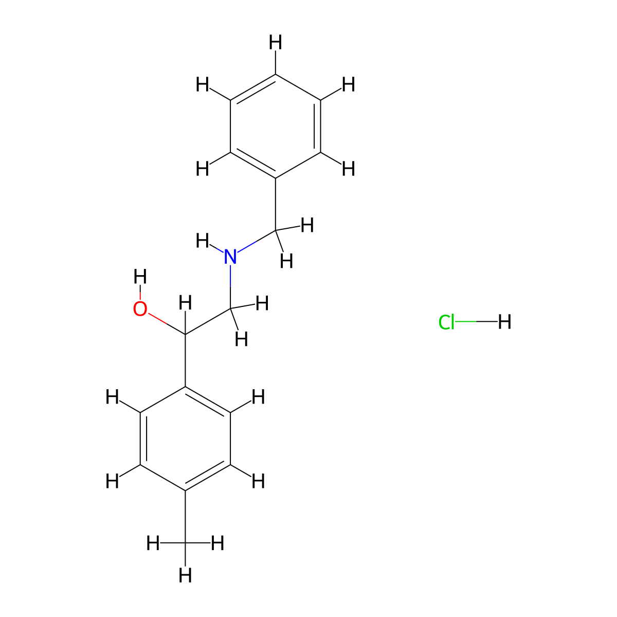 2-(Benzylamino)-1-(4-methylphenyl)ethan-1-olhydrochloride molecular structure, CAS 2792185-62-5