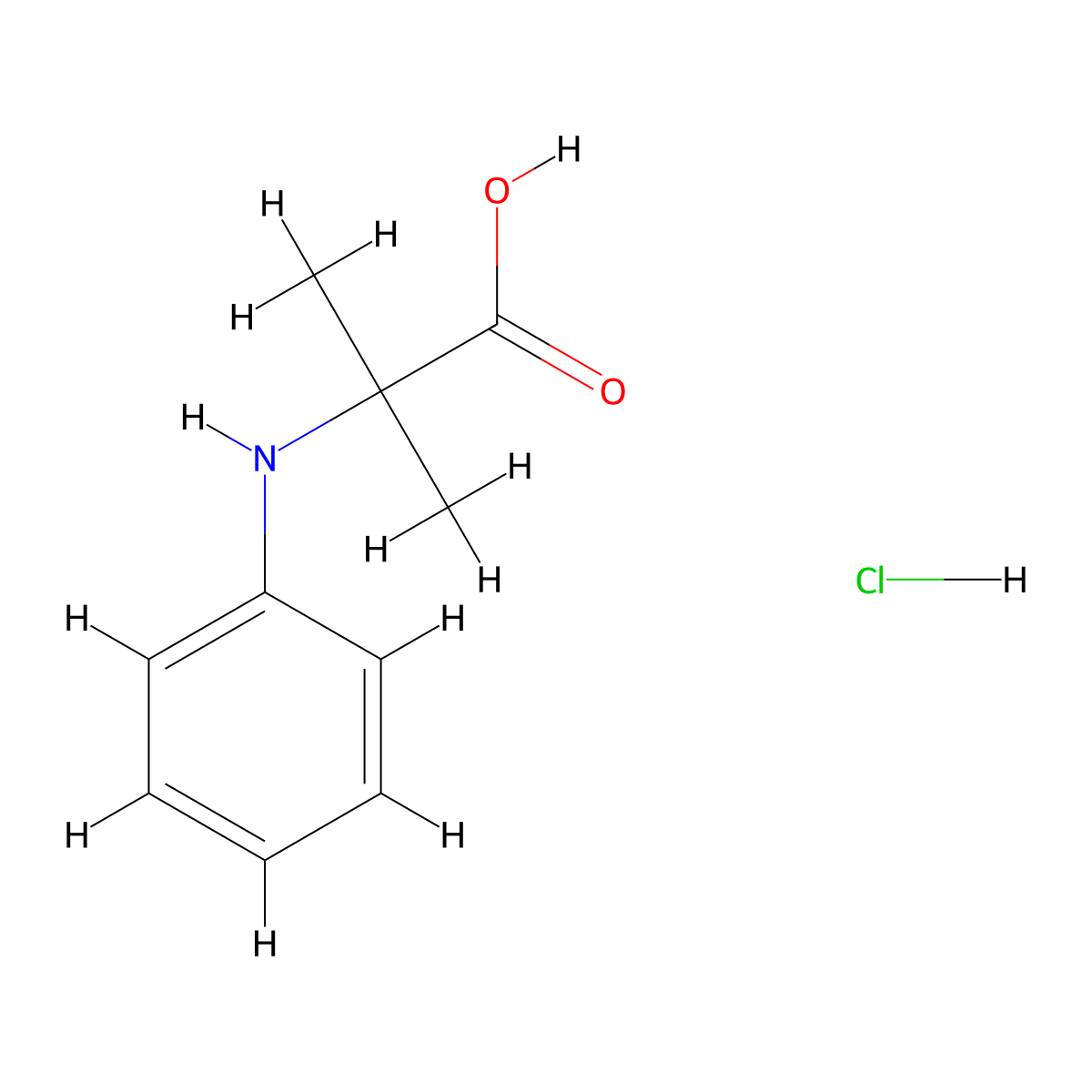 2-Methyl-2-(phenylamino)propanoicacidhydrochloride molecular structure, CAS 2792185-63-6