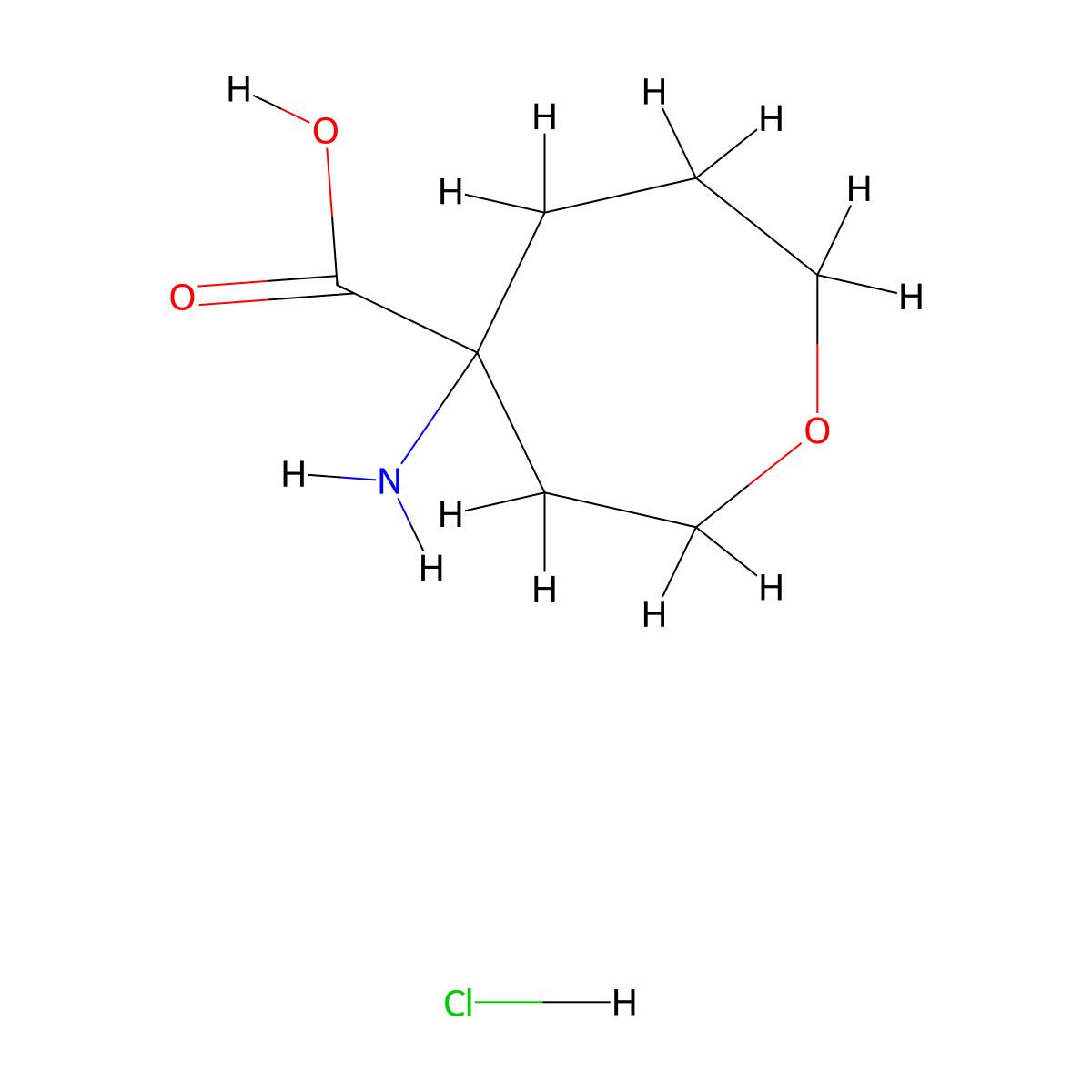 4-Aminooxepane-4-carboxylic acid hydrochloride molecular structure, CAS 2792185-85-2