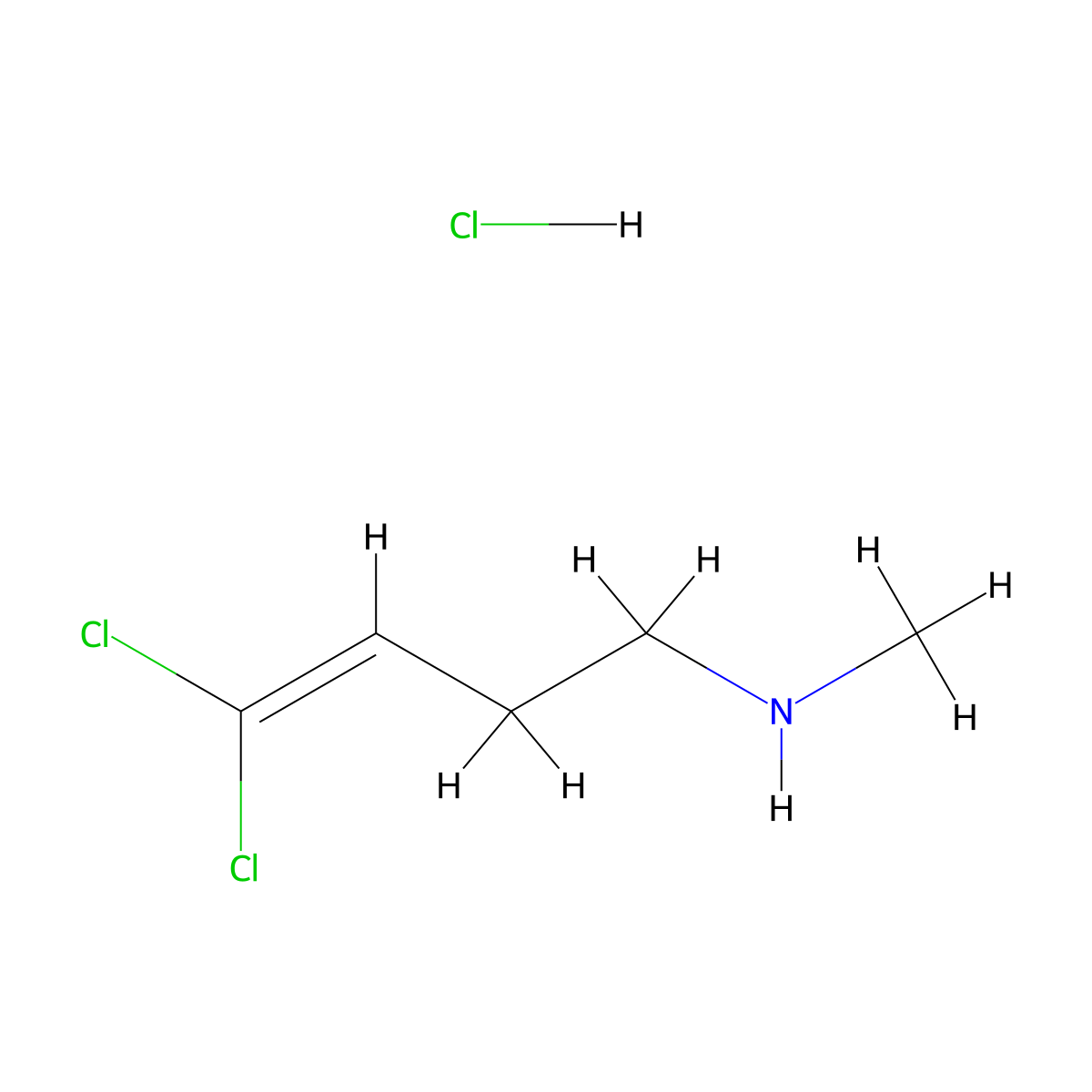 (4,4-Dichlorobut-3-en-1-yl)(methyl)aminehydrochloride molecular structure, CAS 2792186-41-3