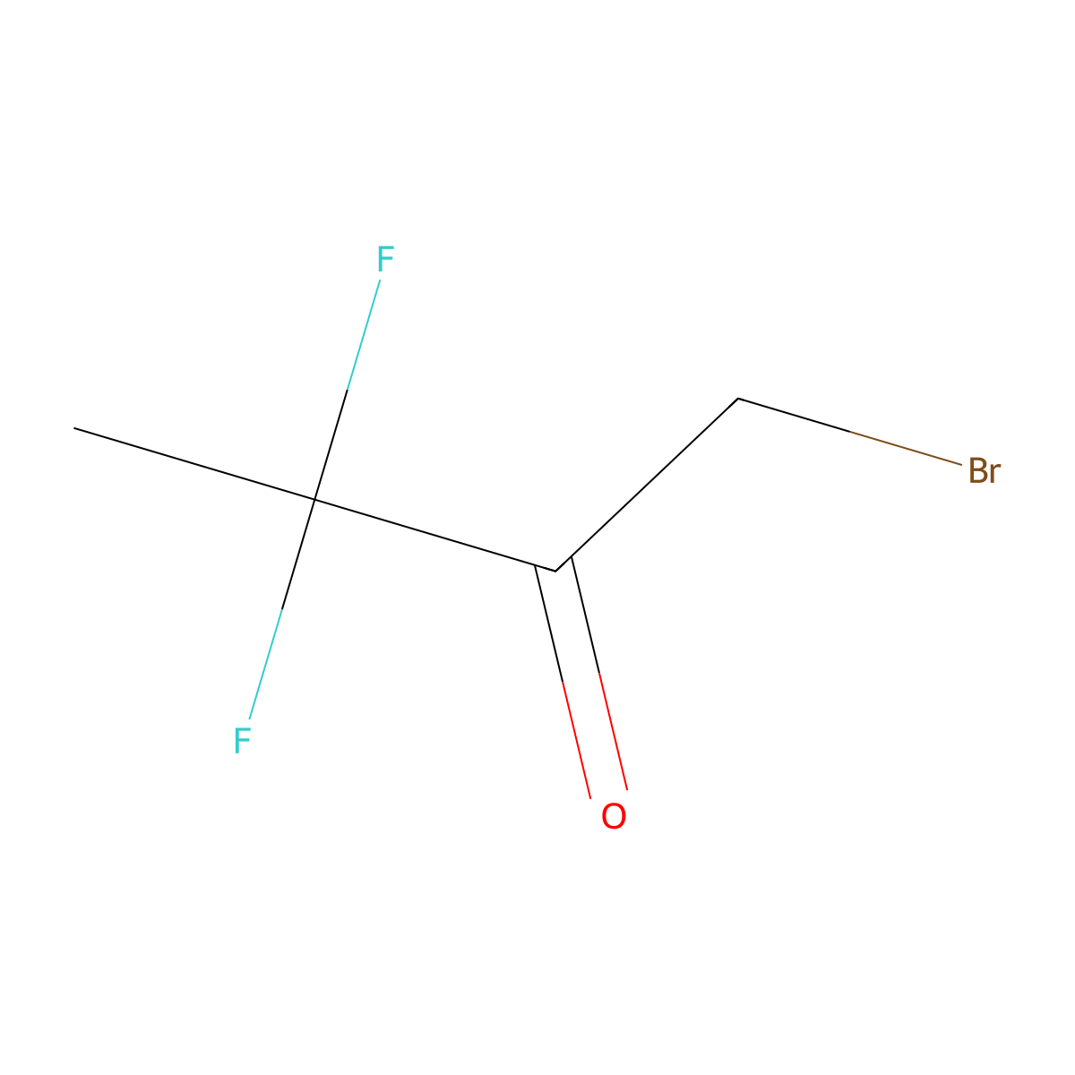1-Bromo-3,3-difluorobutan-2-one molecular structure, CAS 2792186-53-7