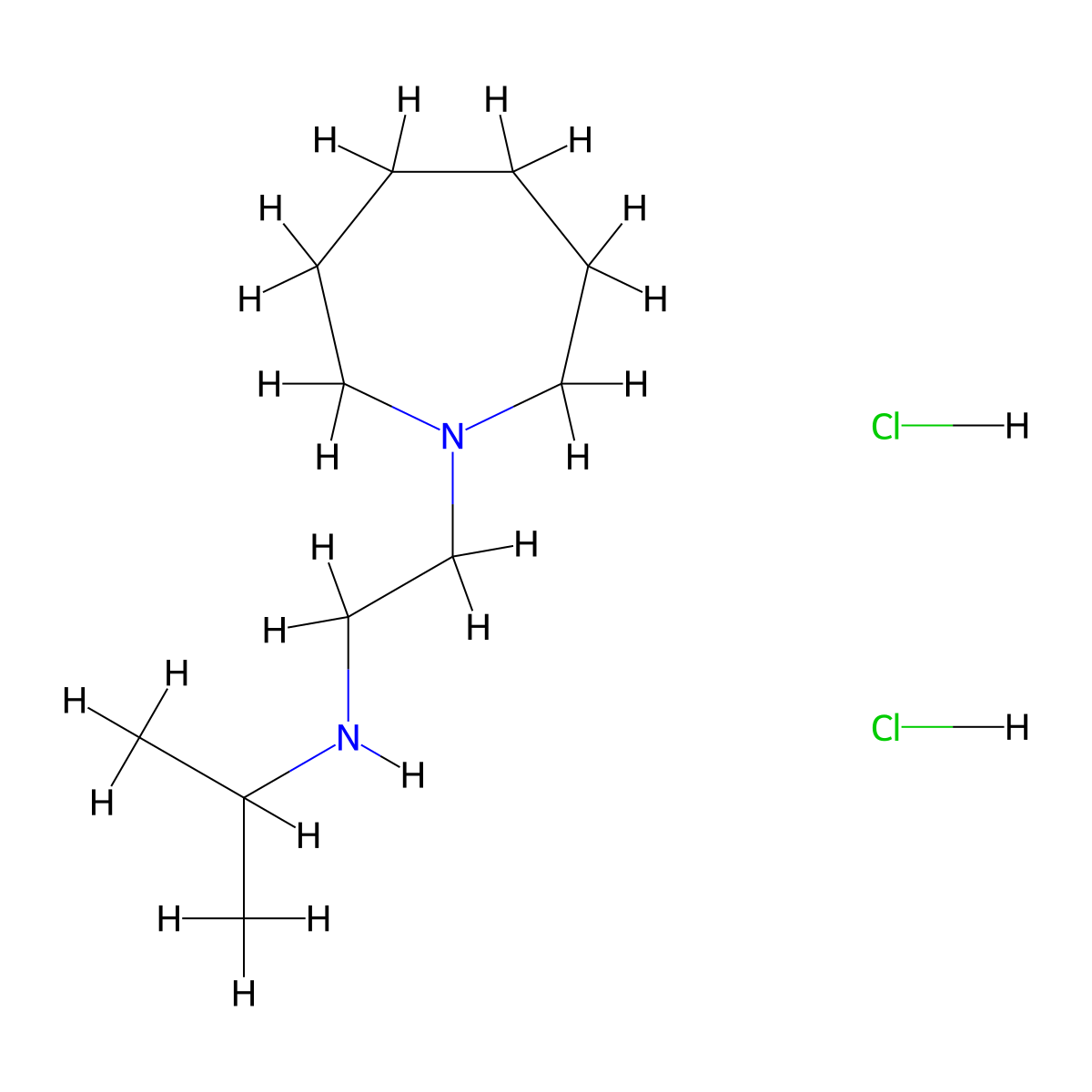 [2-(Azepan-1-yl)ethyl](propan-2-yl)aminedihydrochloride molecular structure, CAS 2792186-67-3