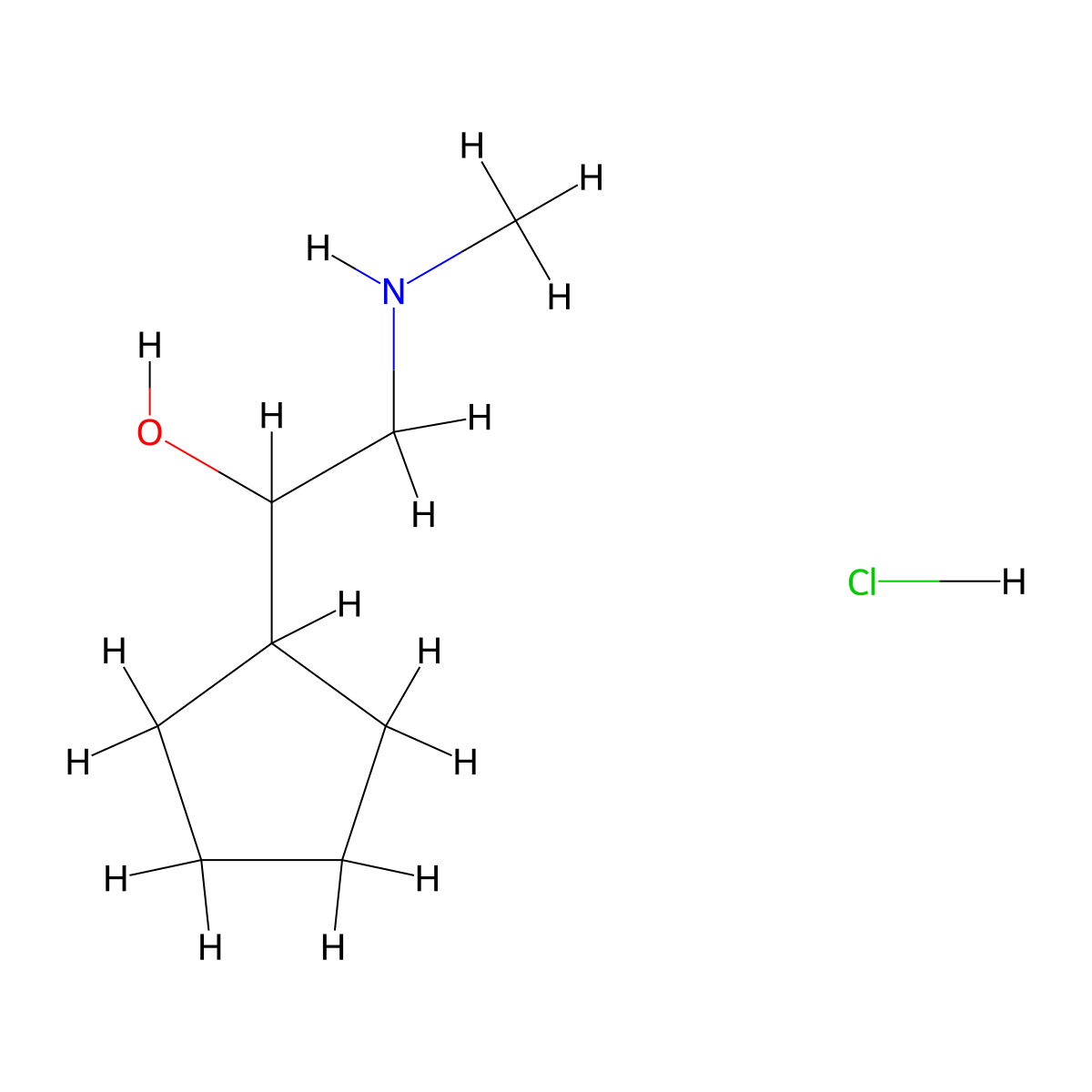 1-Cyclopentyl-2-(methylamino)ethan-1-olhydrochloride molecular structure, CAS 2792186-77-5