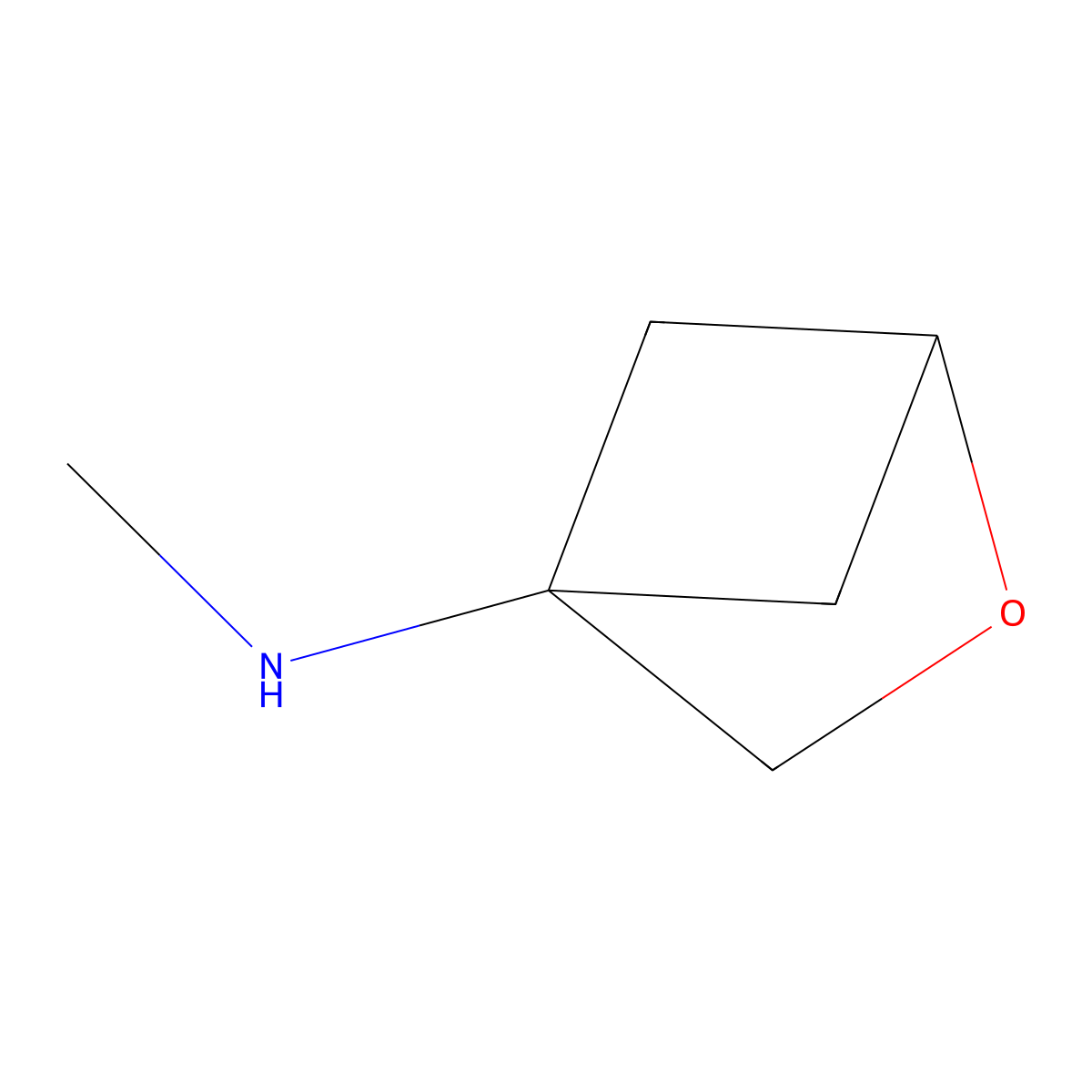 N-methyl-2-oxabicyclo[2.1.1]hexan-4-amine molecular structure, CAS 2792186-94-6