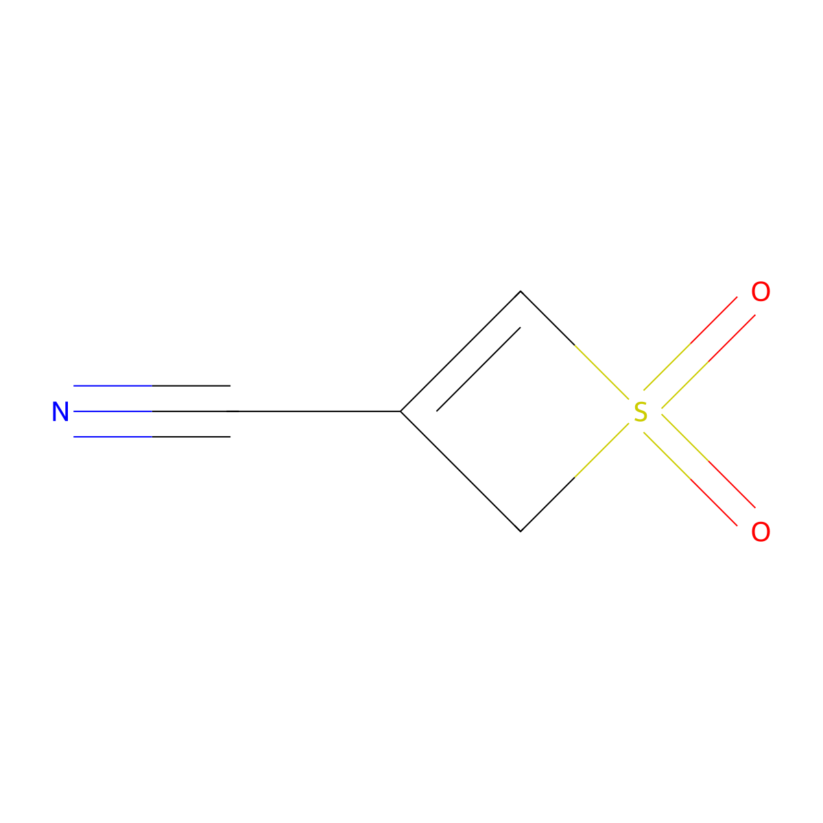 1,1-dioxo-2H-1lambda6-thiete-3-carbonitrile molecular structure, CAS 2792201-15-9