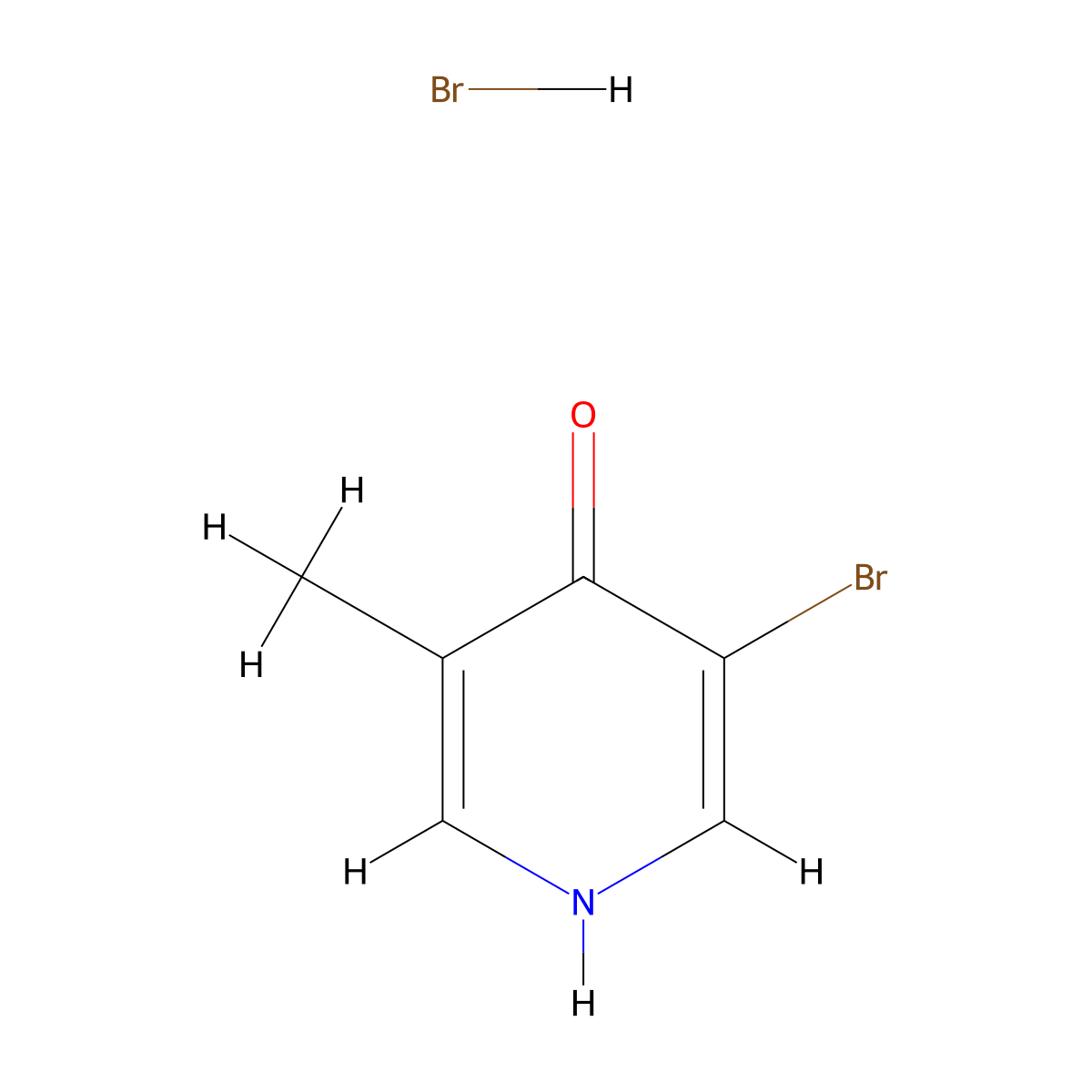 3-Bromo-5-methyl-1,4-dihydropyridin-4-onehydrobromide molecular structure, CAS 2792201-19-3