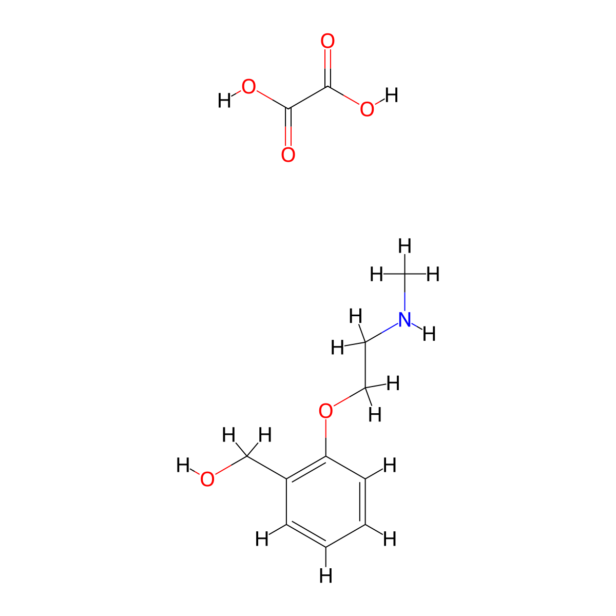 Oxalicacid,{2-[2-(methylamino)ethoxy]phenyl}methanol molecular structure, CAS 2792201-25-1