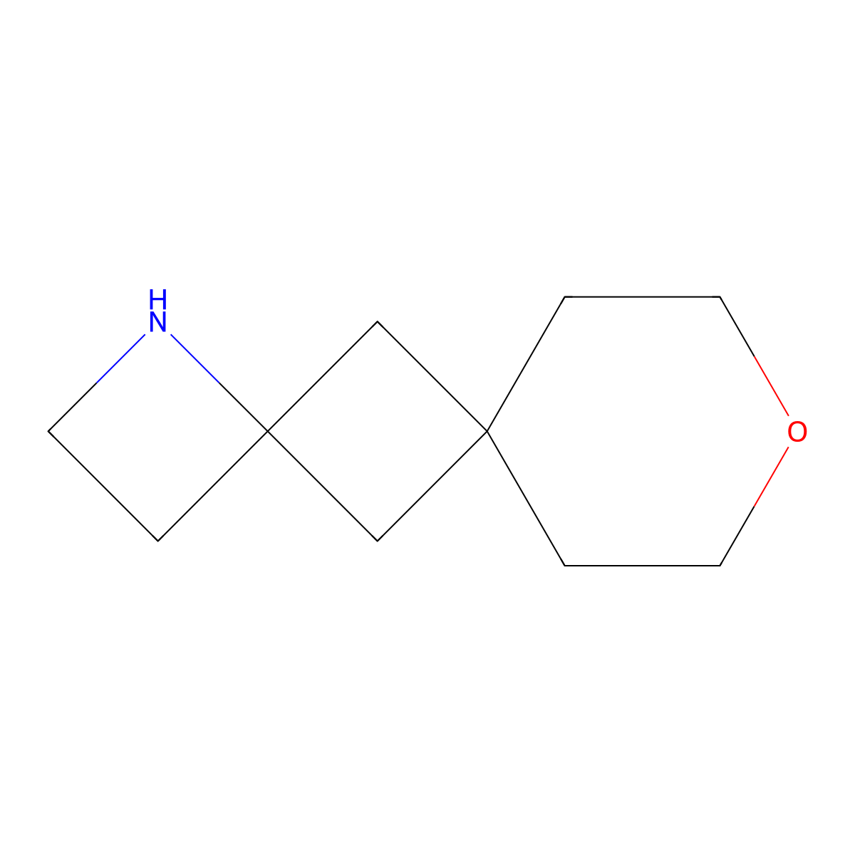9-Oxa-1-azadispiro[3.1.5^{6}.1^{4}]dodecane molecular structure, CAS 2792201-43-3