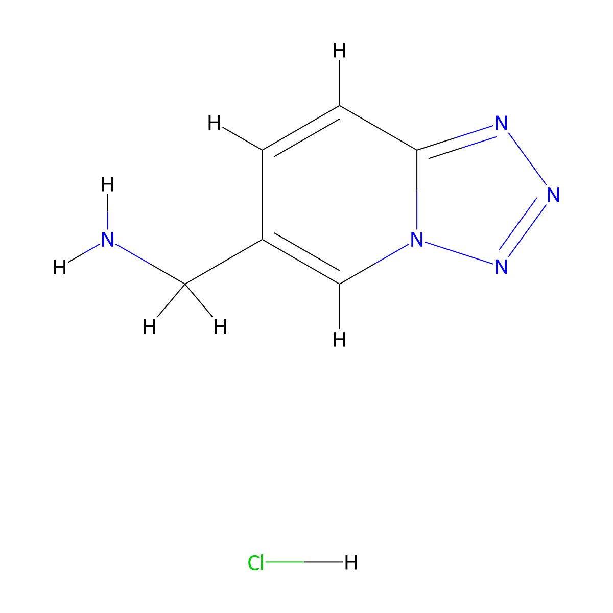 1-{[1,2,3,4]Tetrazolo[1,5-a]pyridin-6-yl}methanamine hydrochloride molecular structure, CAS 2792201-59-1