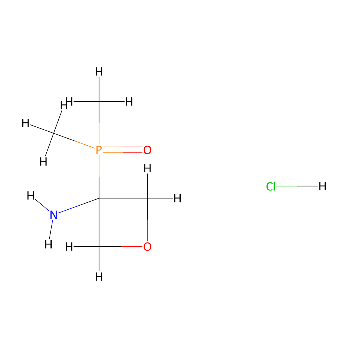 3-(Dimethylphosphoryl)oxetan-3-aminehydrochloride molecular structure, CAS 2792201-69-3