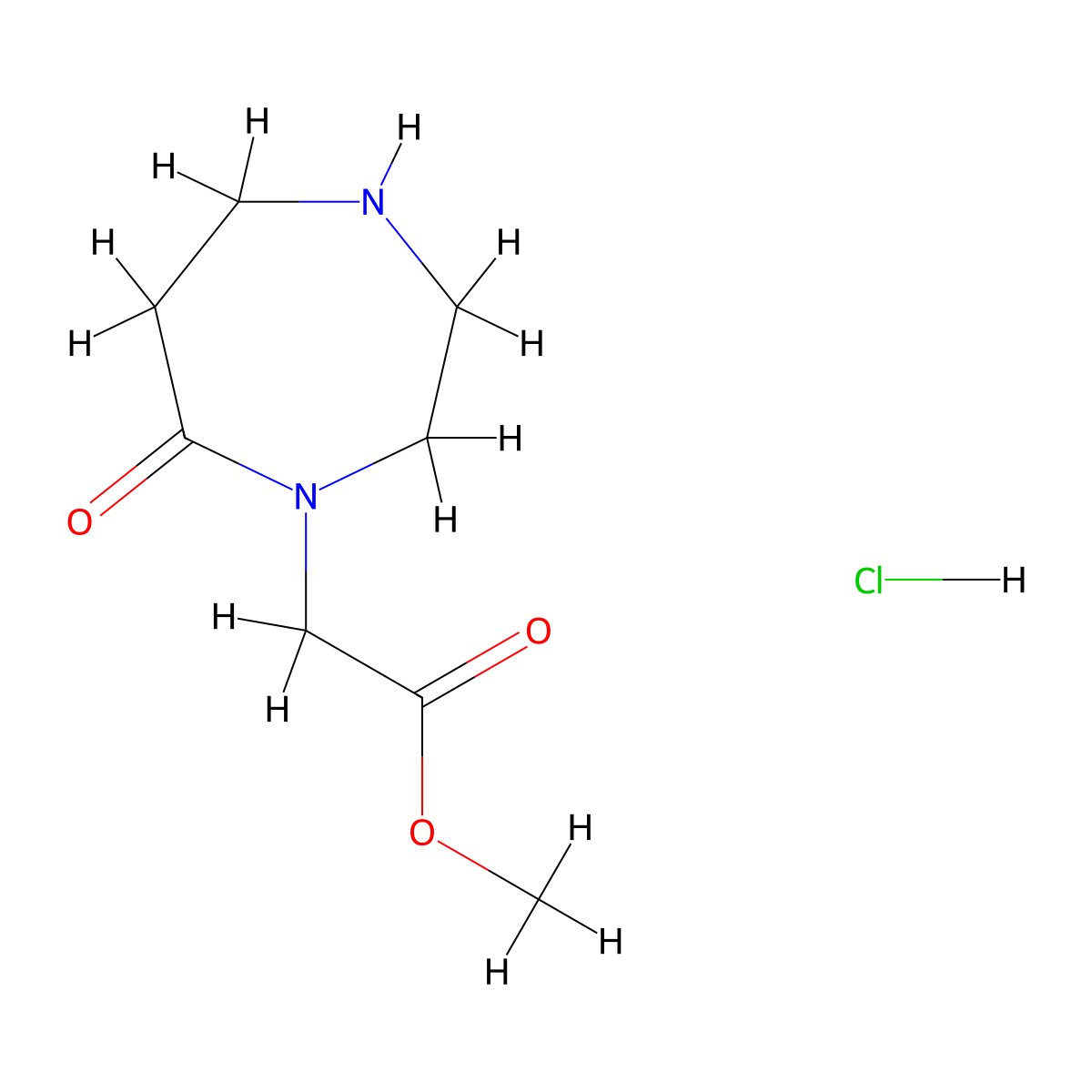 Methyl2-(7-oxo-1,4-diazepan-1-yl)acetatehydrochloride molecular structure, CAS 2792201-72-8