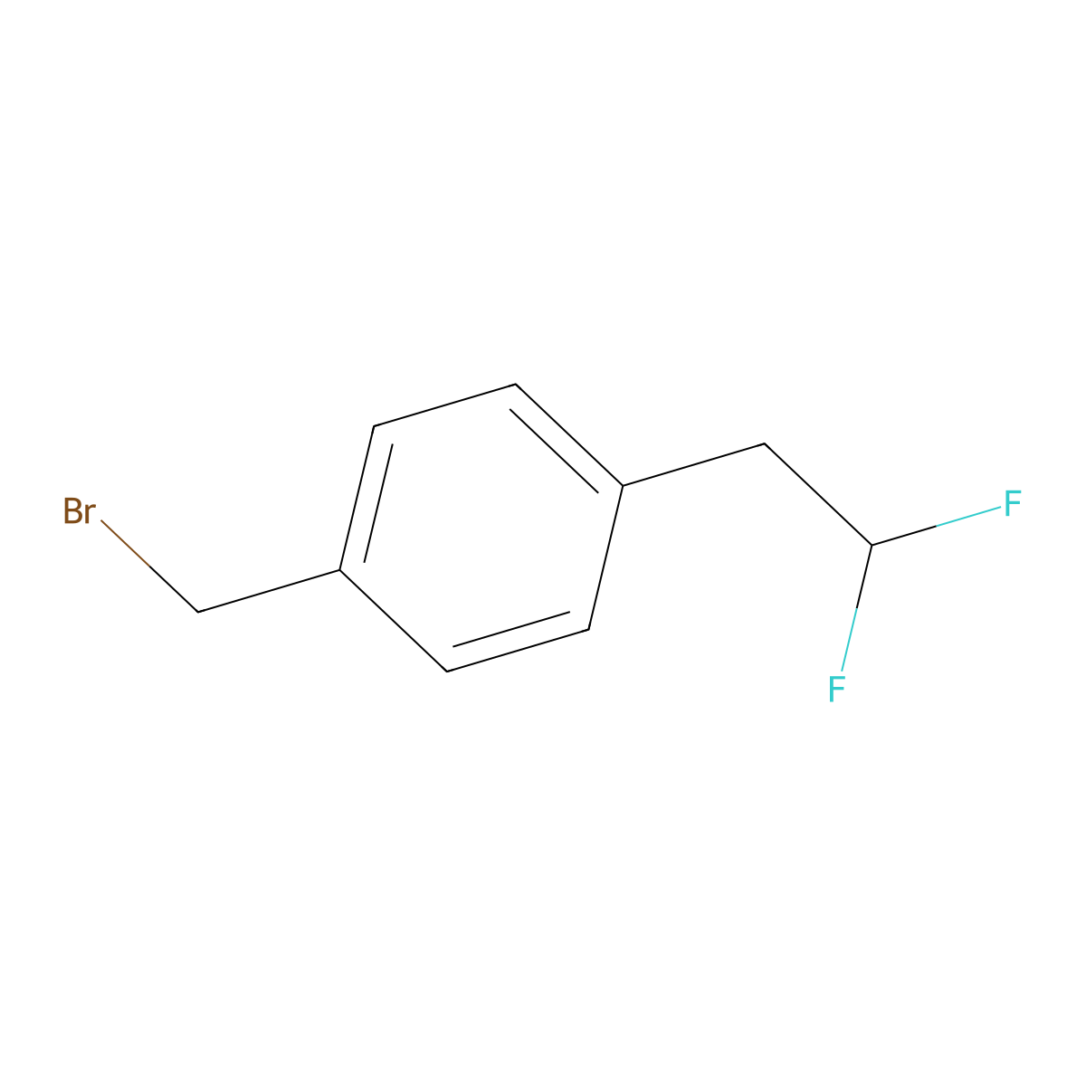 1-(Bromomethyl)-4-(2,2-difluoroethyl)benzene molecular structure, CAS 2792201-82-0