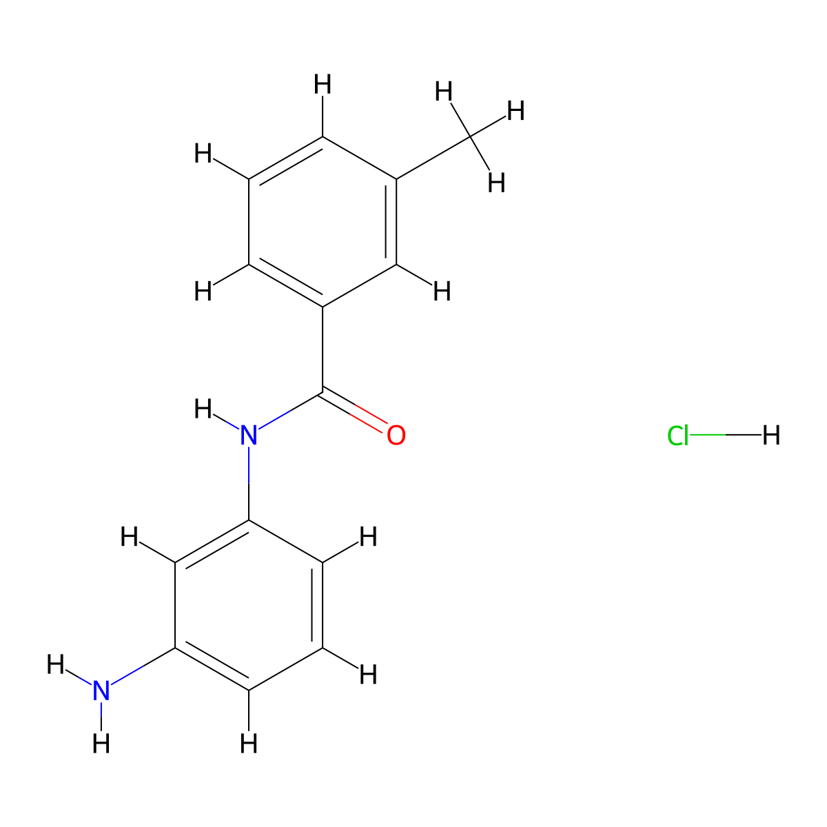 N-(3-aminophenyl)-3-methylbenzamide hydrochloride molecular structure, CAS 2792201-86-4