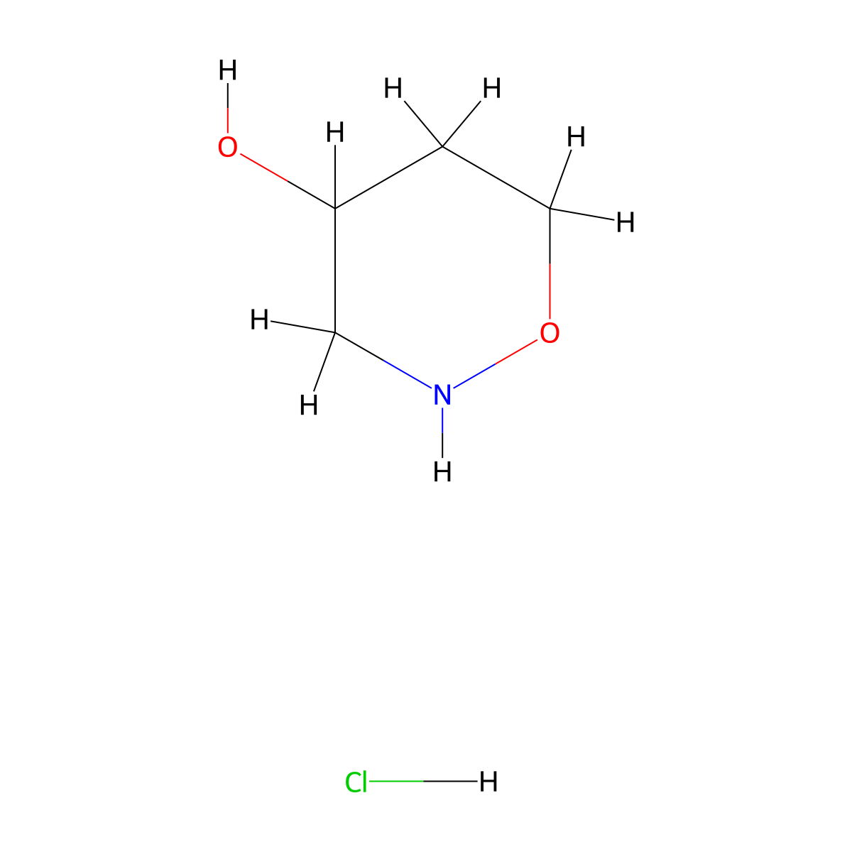 1,2-Oxazinan-4-olhydrochloride molecular structure, CAS 2792201-88-6