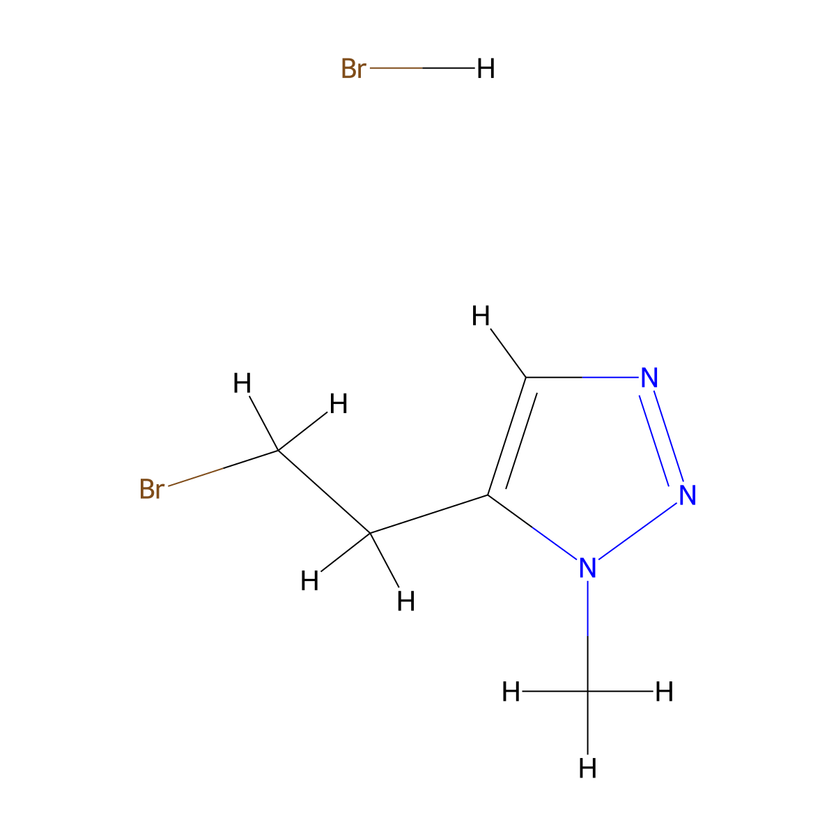 5-(2-bromoethyl)-1-methyl-1H-1,2,3-triazole hydrobromide molecular structure, CAS 2792202-00-5