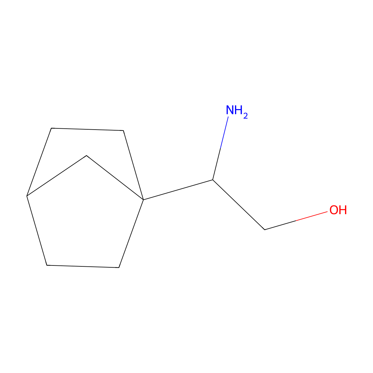 2-Amino-2-{bicyclo[2.2.1]heptan-1-yl}ethan-1-ol molecular structure, CAS 2792202-11-8