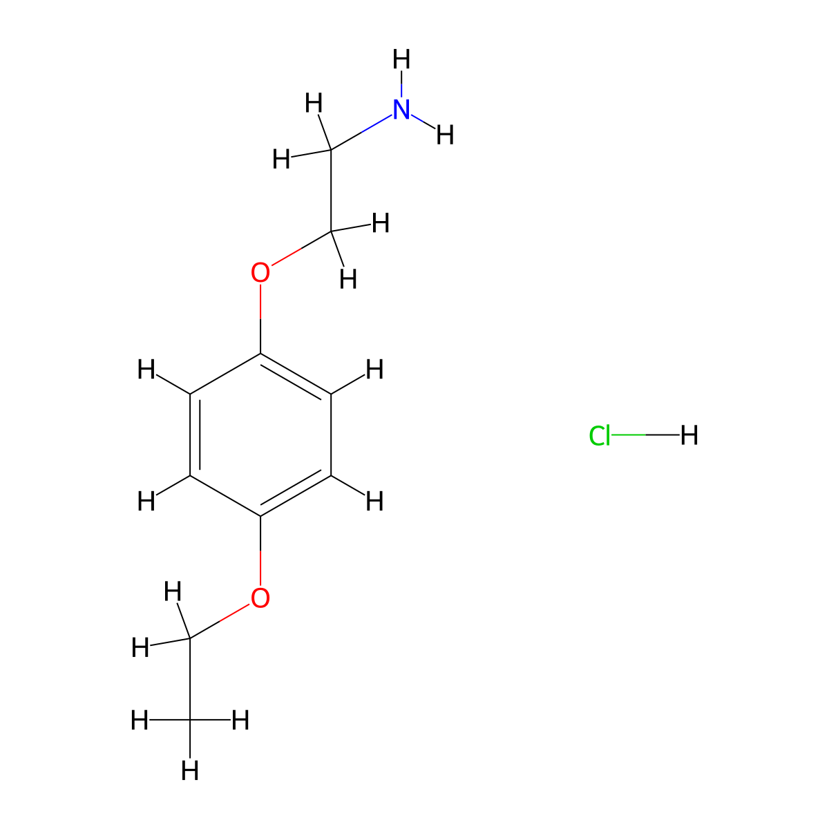 2-(4-Ethoxyphenoxy)ethan-1-amine hydrochloride molecular structure, CAS 2792202-14-1