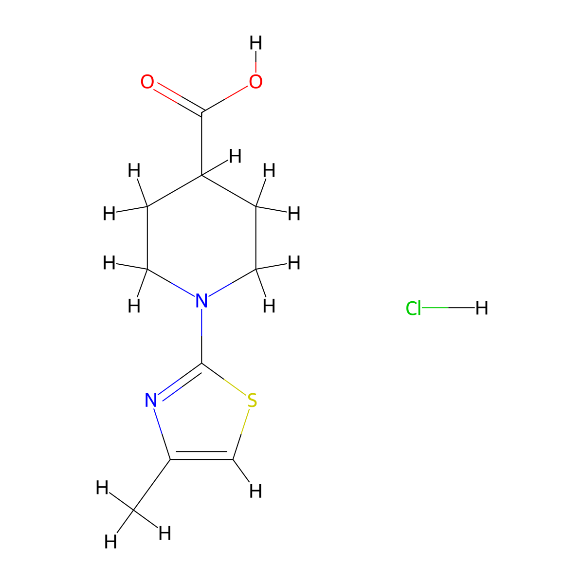 1-(4-Methyl-1,3-thiazol-2-yl)piperidine-4-carboxylicacidhydrochloride molecular structure, CAS 2792202-22-1