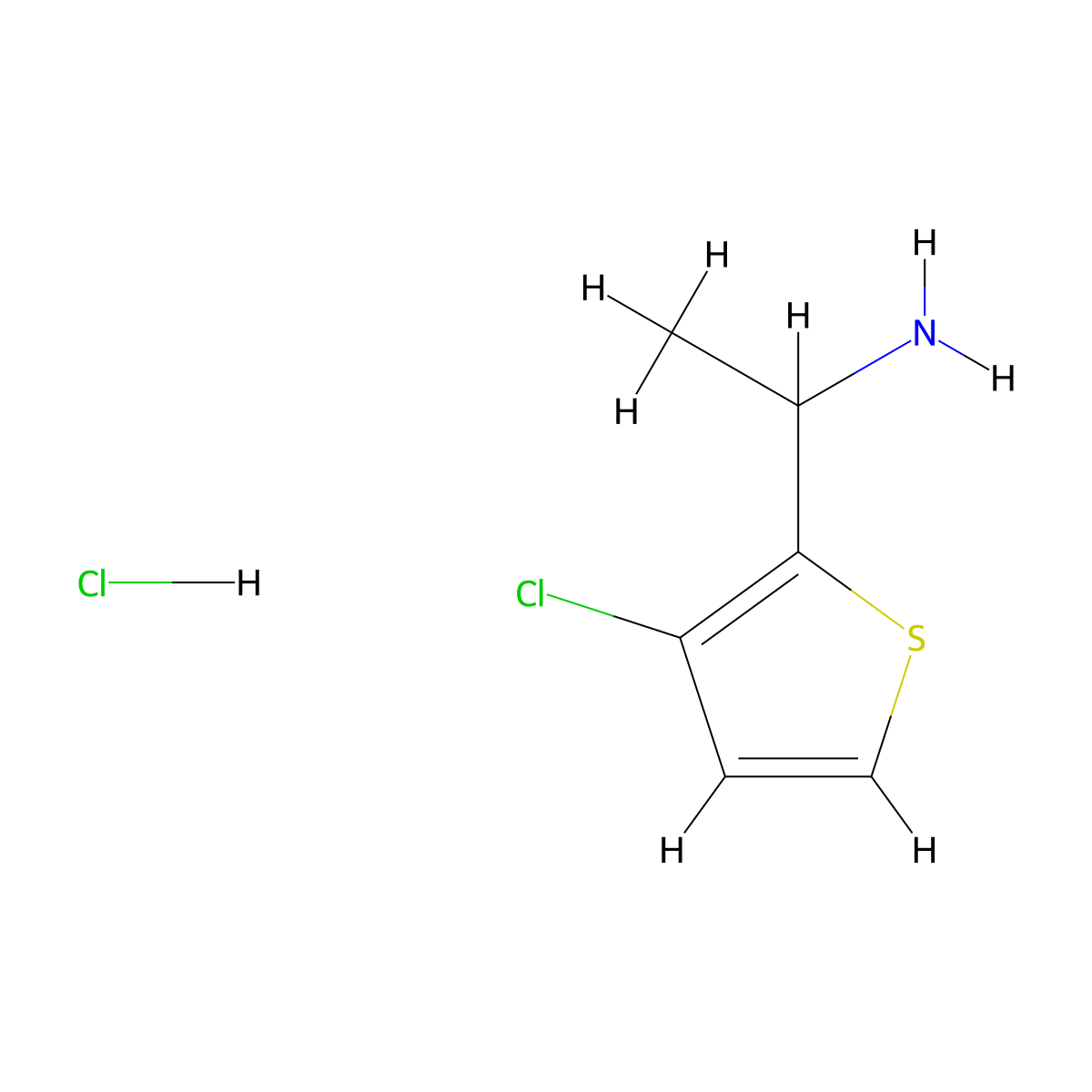 1-(3-Chlorothiophen-2-yl)ethan-1-aminehydrochloride molecular structure, CAS 2792202-25-4