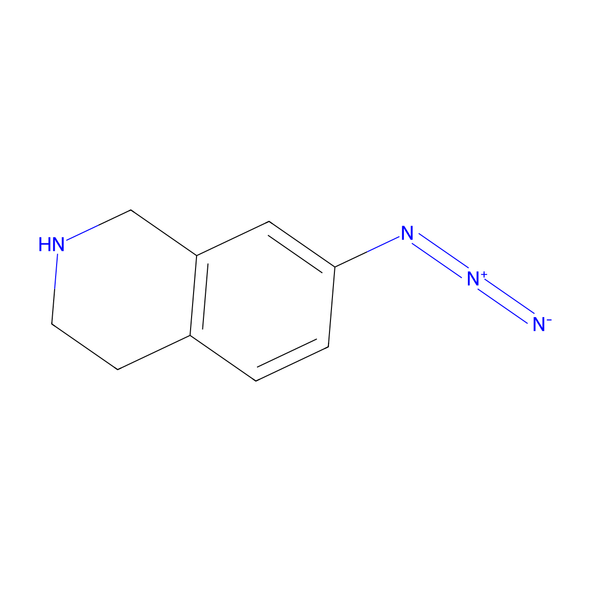 7-Azido-1,2,3,4-tetrahydroisoquinoline molecular structure, CAS 2792202-27-6