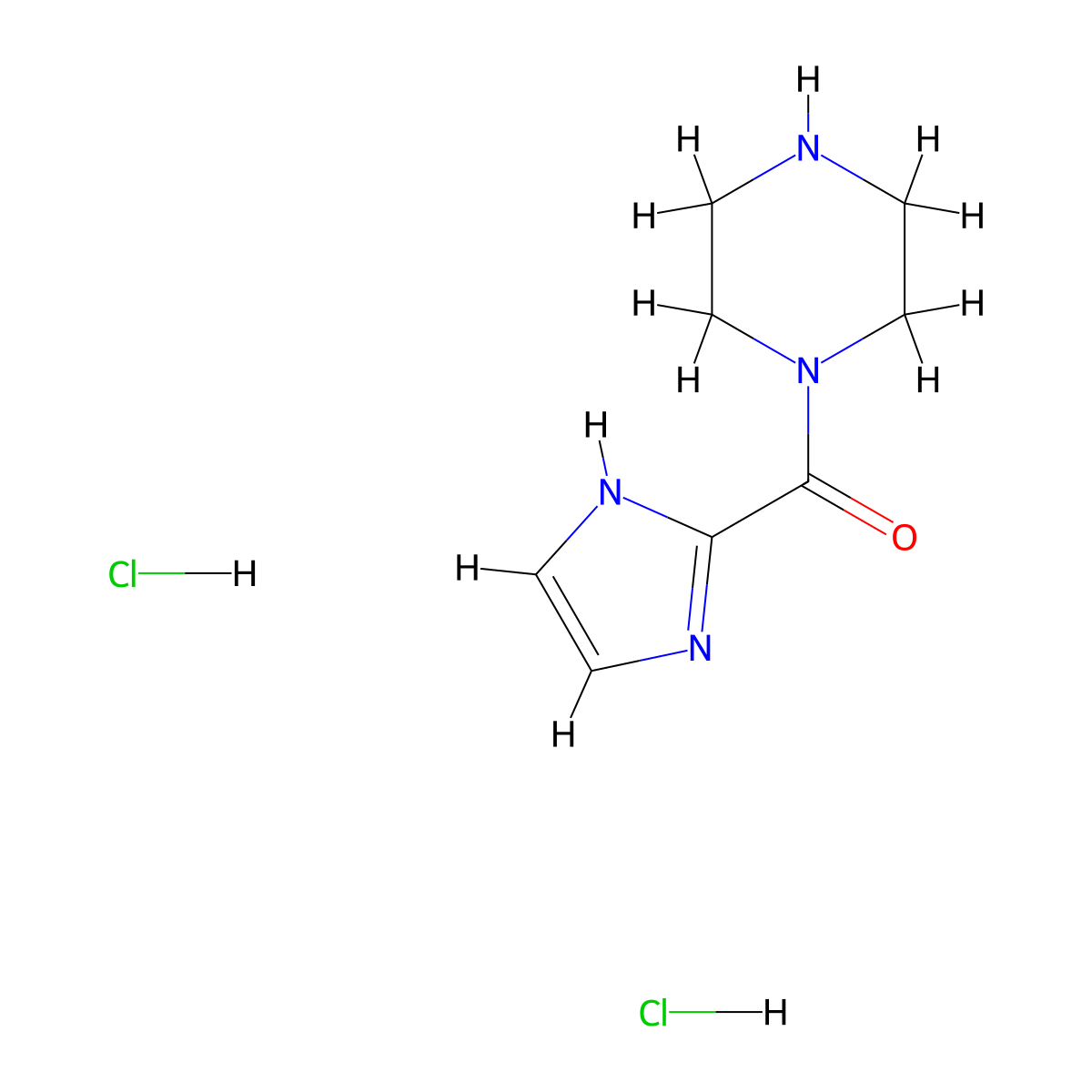 1-(1H-imidazole-2-carbonyl)piperazinedihydrochloride molecular structure, CAS 2792202-29-8