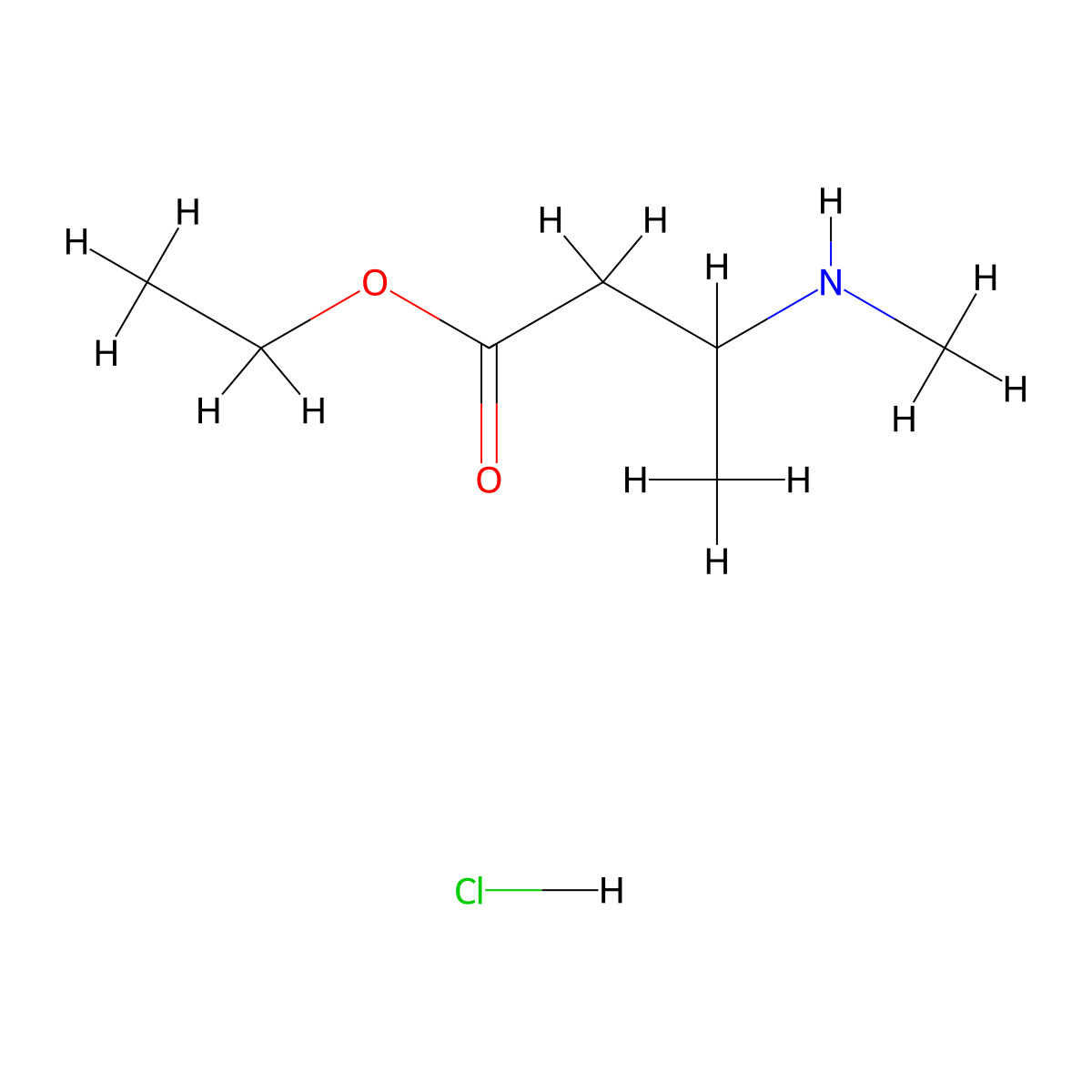 Ethyl 3-(methylamino)butanoate hydrochloride molecular structure, CAS 2792217-03-7