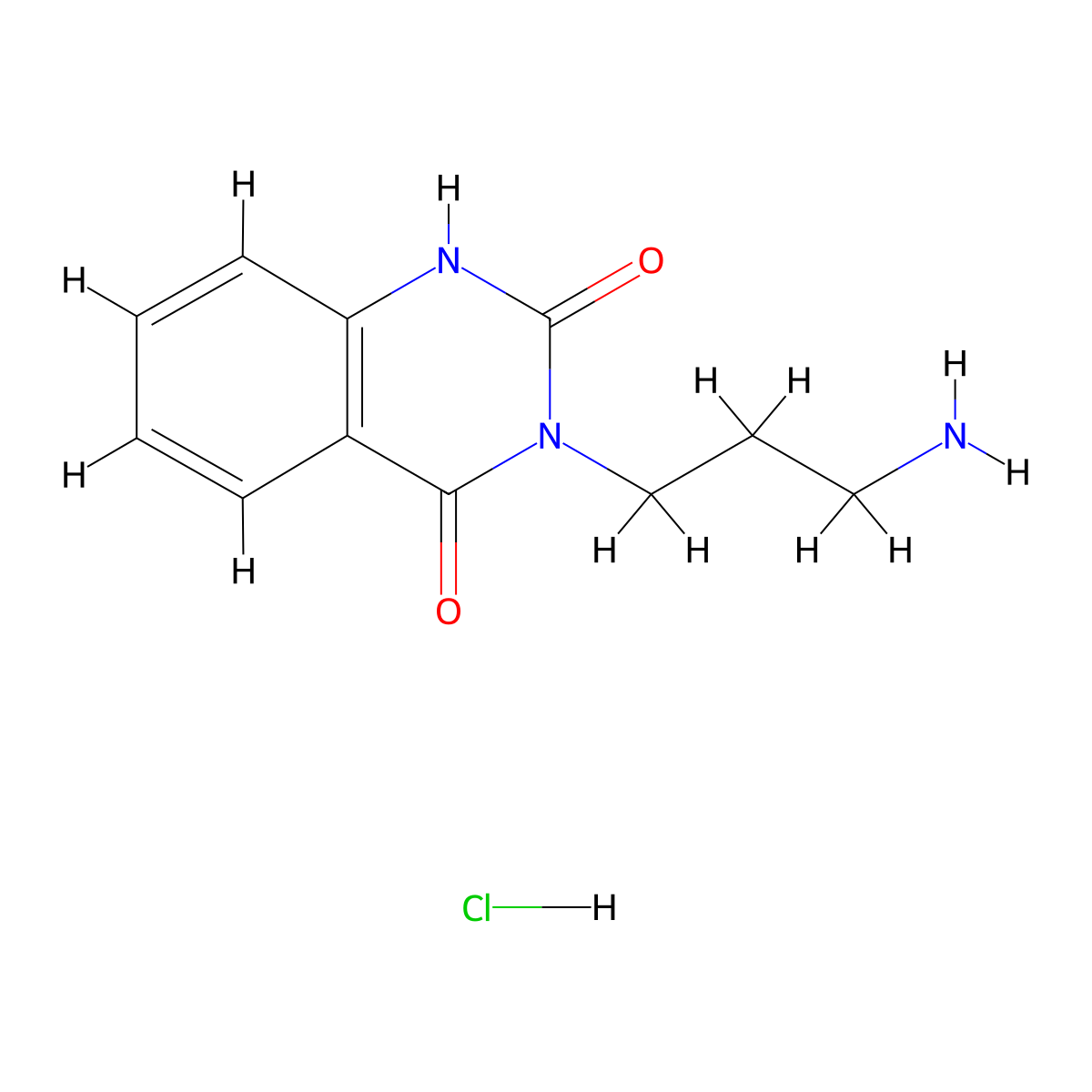 3-(3-Aminopropyl)-1,2,3,4-tetrahydroquinazoline-2,4-dione hydrochloride molecular structure, CAS 2792217-05-9