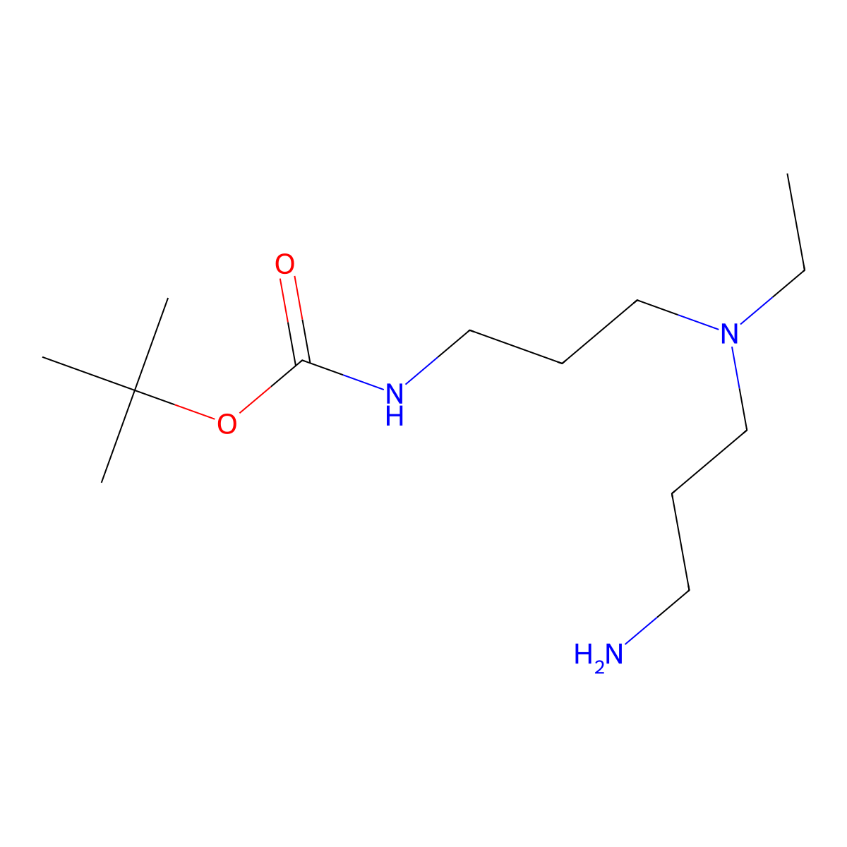 tert-butylN-{3-[(3-aminopropyl)(ethyl)amino]propyl}carbamate molecular structure, CAS 2792217-22-0