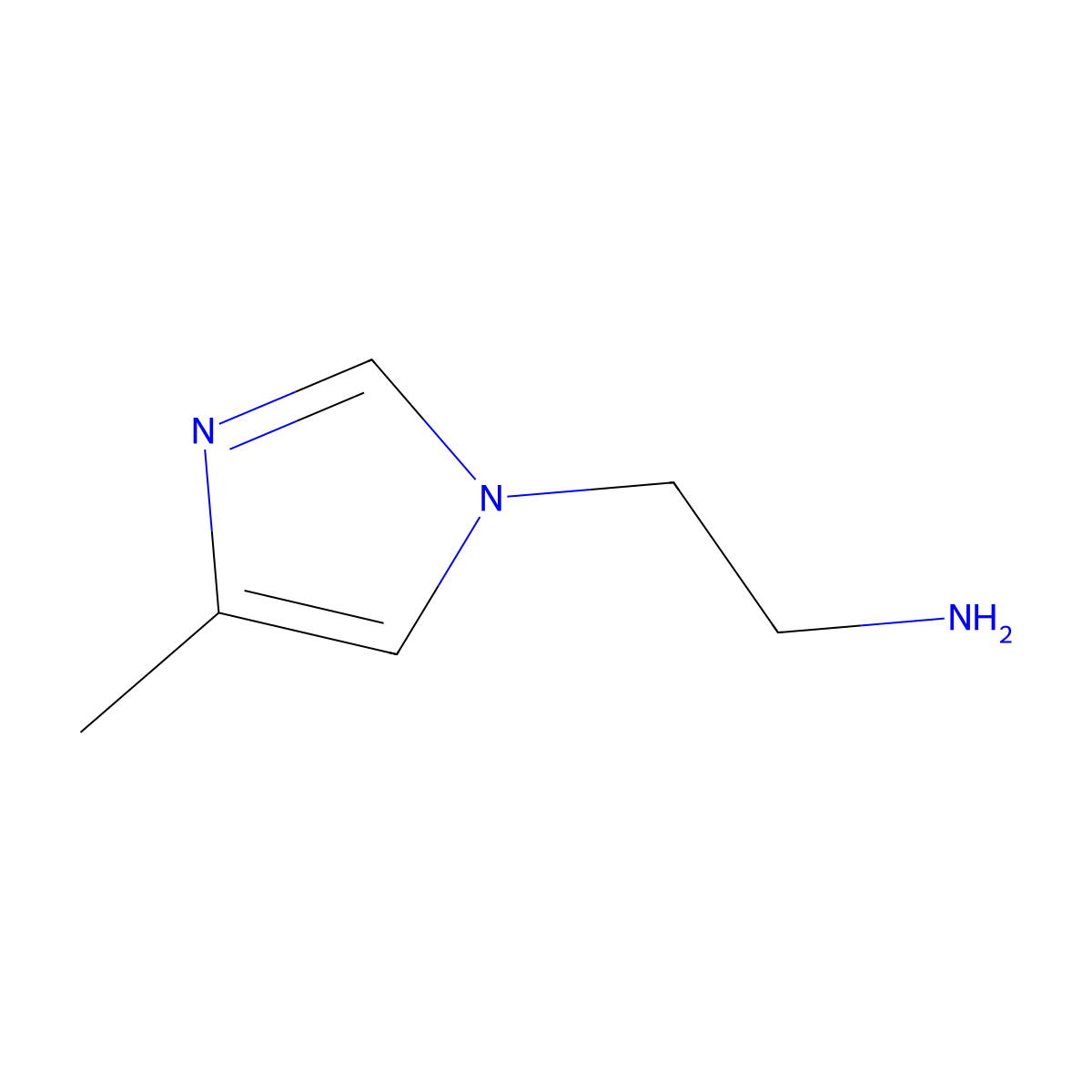 2-(4-Methyl-1H-imidazol-1-yl)ethanamine molecular structure, CAS 279236-22-5