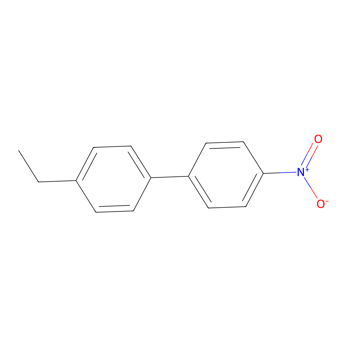 1-Ethyl-4-(4-nitrophenyl)benzene molecular structure, CAS 279242-09-0