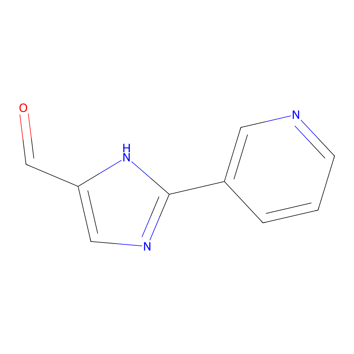 2-(Pyridin-3-yl)-1H-imidazole-5-carbaldehyde molecular structure, CAS 279251-09-1