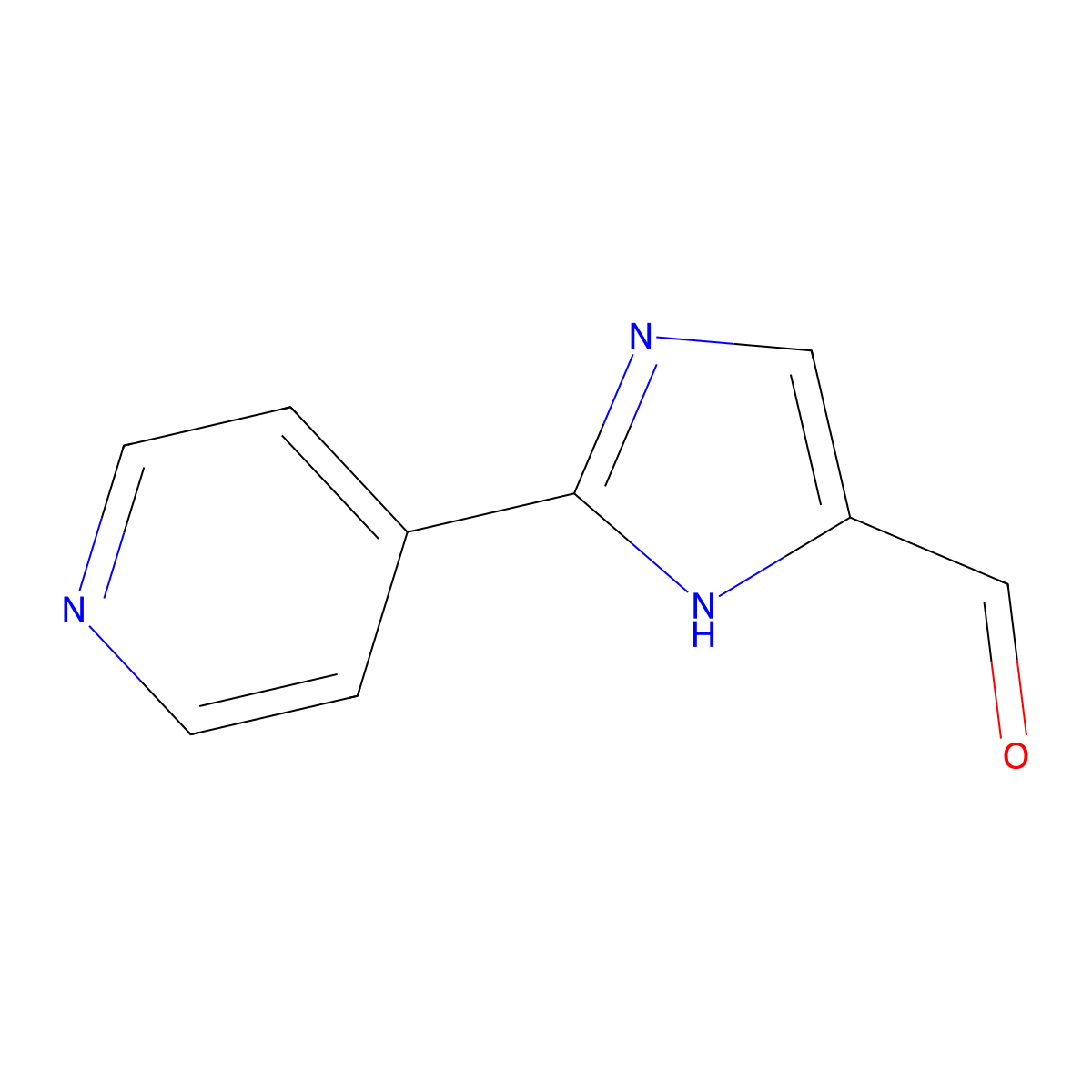 2-(Pyridin-4-yl)-1H-imidazole-5-carbaldehyde molecular structure, CAS 279251-10-4