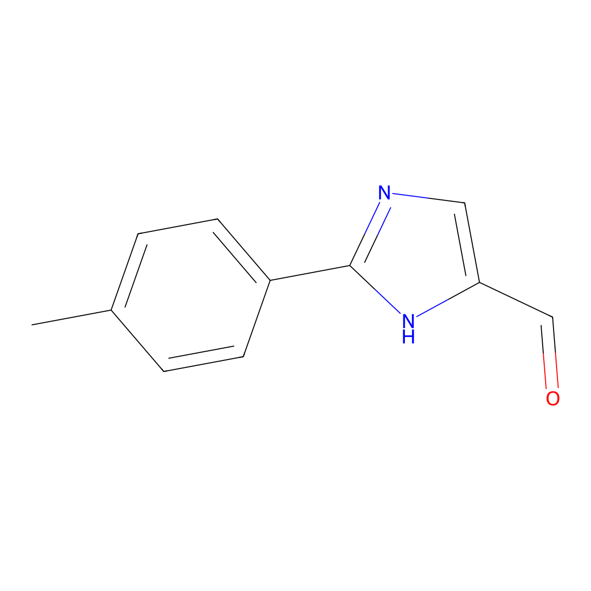 2-(p-Tolyl)imidazole-4-carbaldehyde molecular structure, CAS 279251-16-0