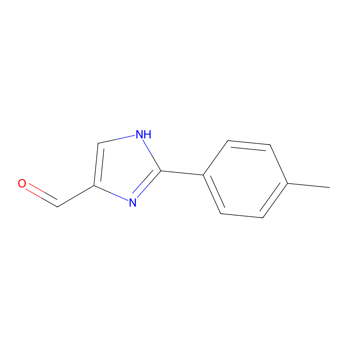 2-(p-Tolyl)imidazole-4-carbaldehyde molecular structure, CAS 279251-16-0