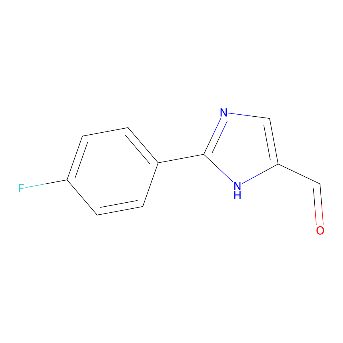 2-(4-Fluorophenyl)-1H-imidazole-5-carbaldehyde molecular structure, CAS 279251-17-1