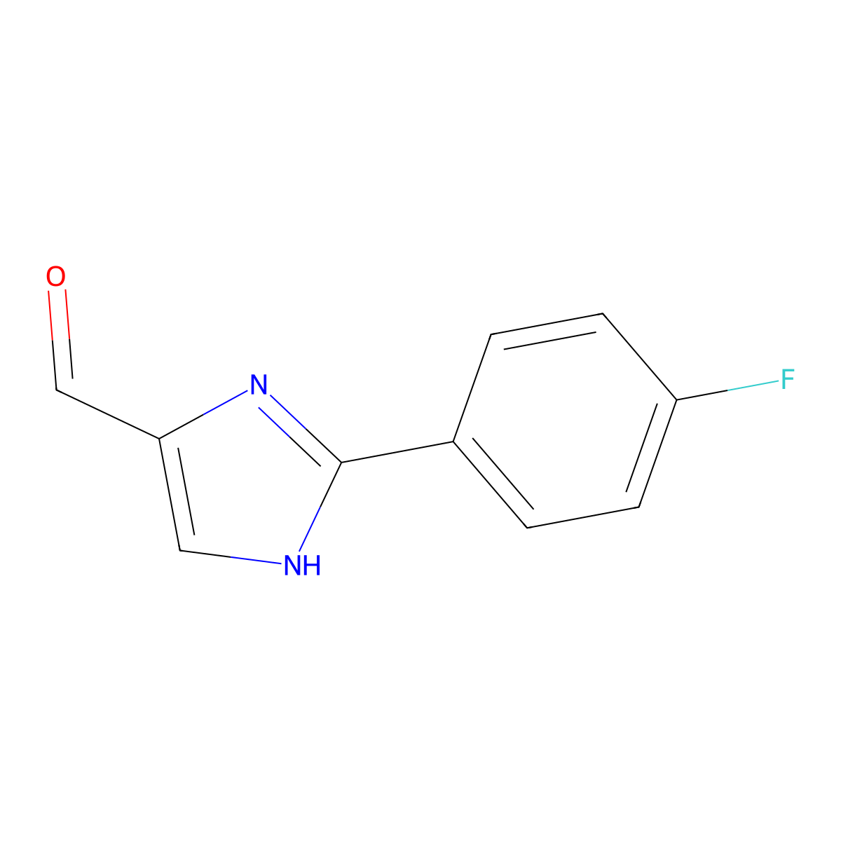 2-(4-Fluorophenyl)-1H-imidazole-5-carbaldehyde molecular structure, CAS 279251-17-1