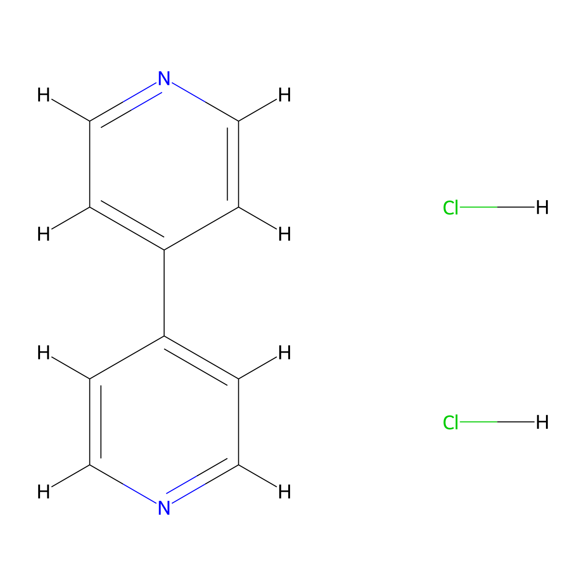 4,4'-Bipyridinium dichloride molecular structure, CAS 27926-72-3