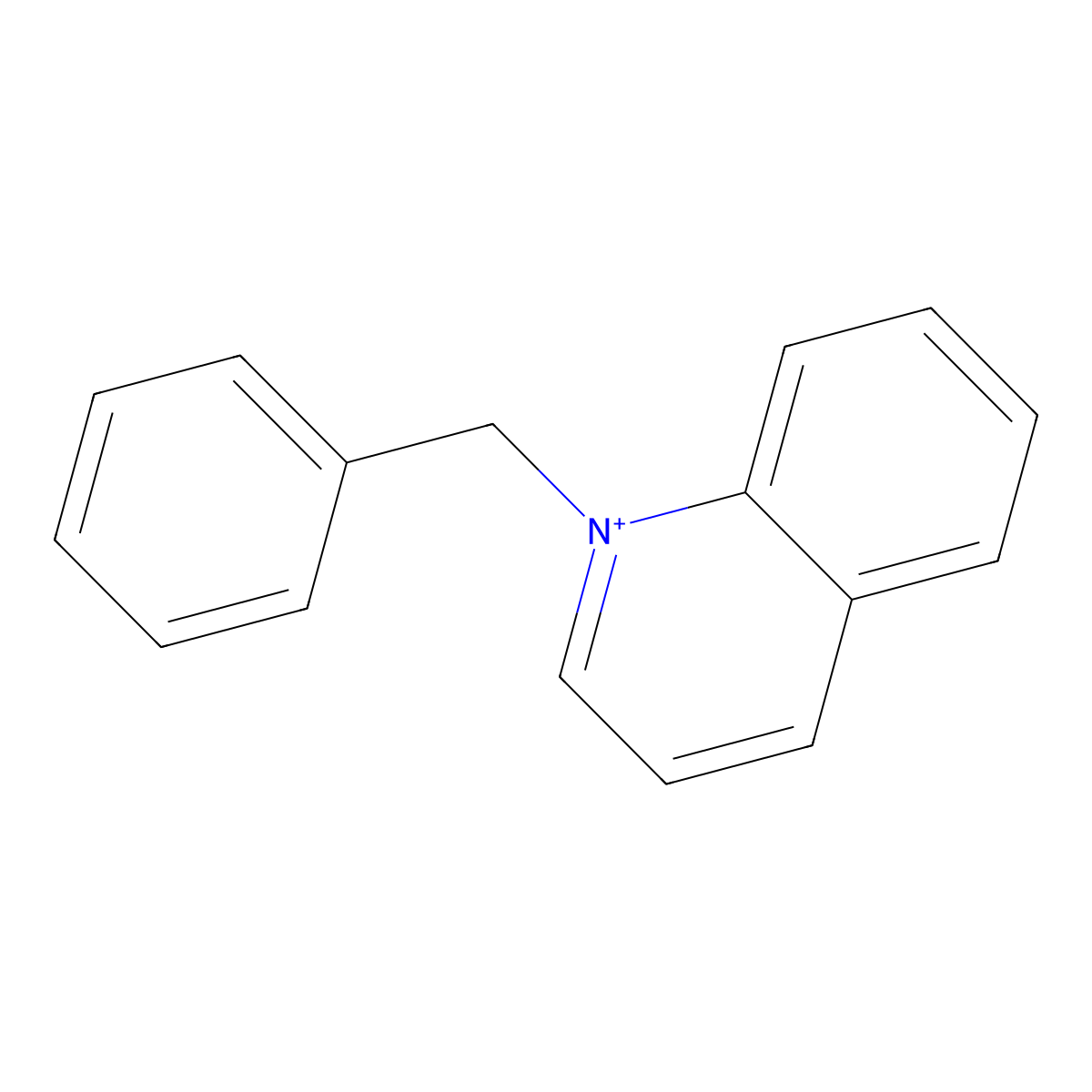 1-Benzylquinolinium molecular structure, CAS 27926-80-3