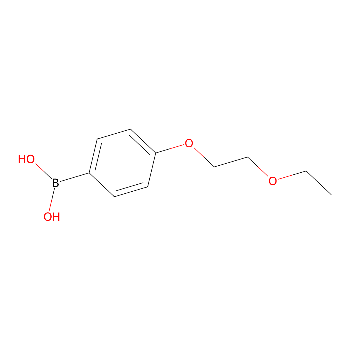(4-(2-Ethoxyethoxy)phenyl)boronic acid molecular structure, CAS 279262-15-6