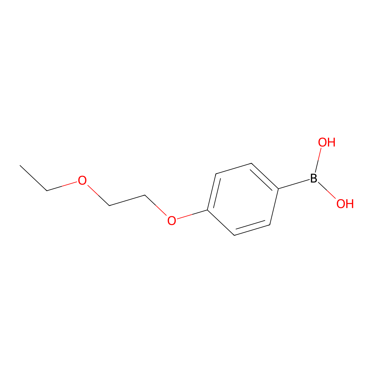 (4-(2-Ethoxyethoxy)phenyl)boronic acid molecular structure, CAS 279262-15-6