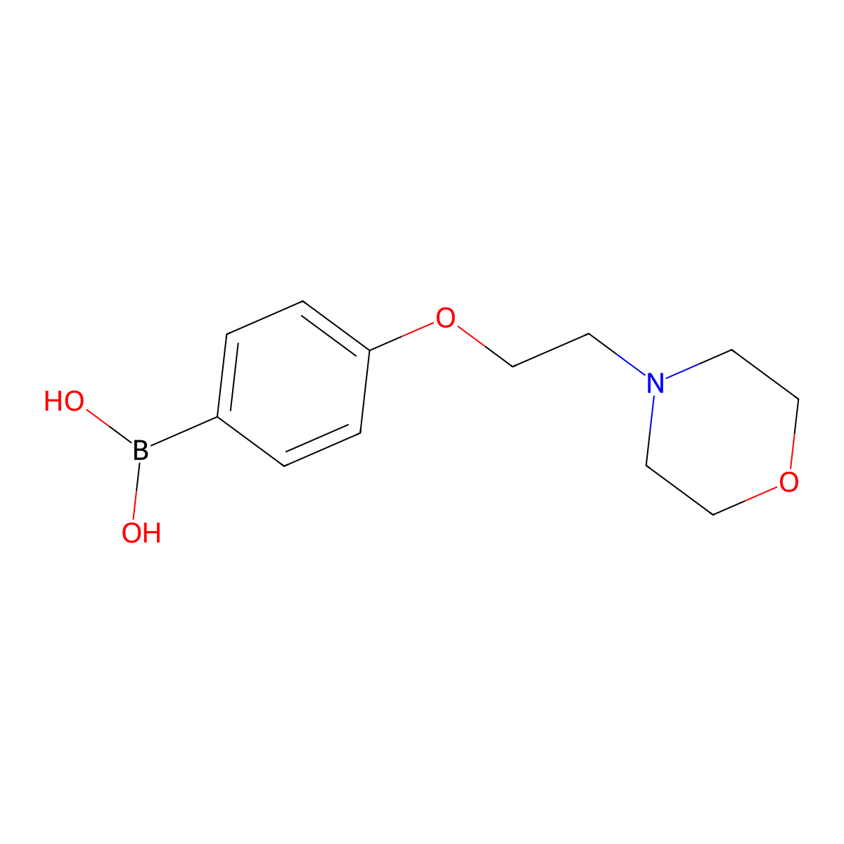 4-(2-Morpholinoethoxy)phenylboronic acid molecular structure, CAS 279262-19-0