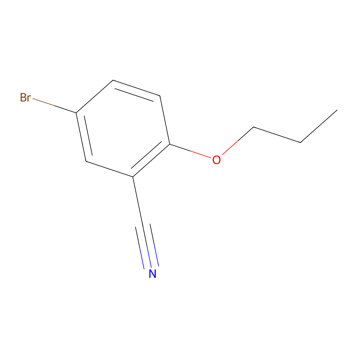 5-Bromo-2-propoxybenzonitrile molecular structure, CAS 279262-21-4